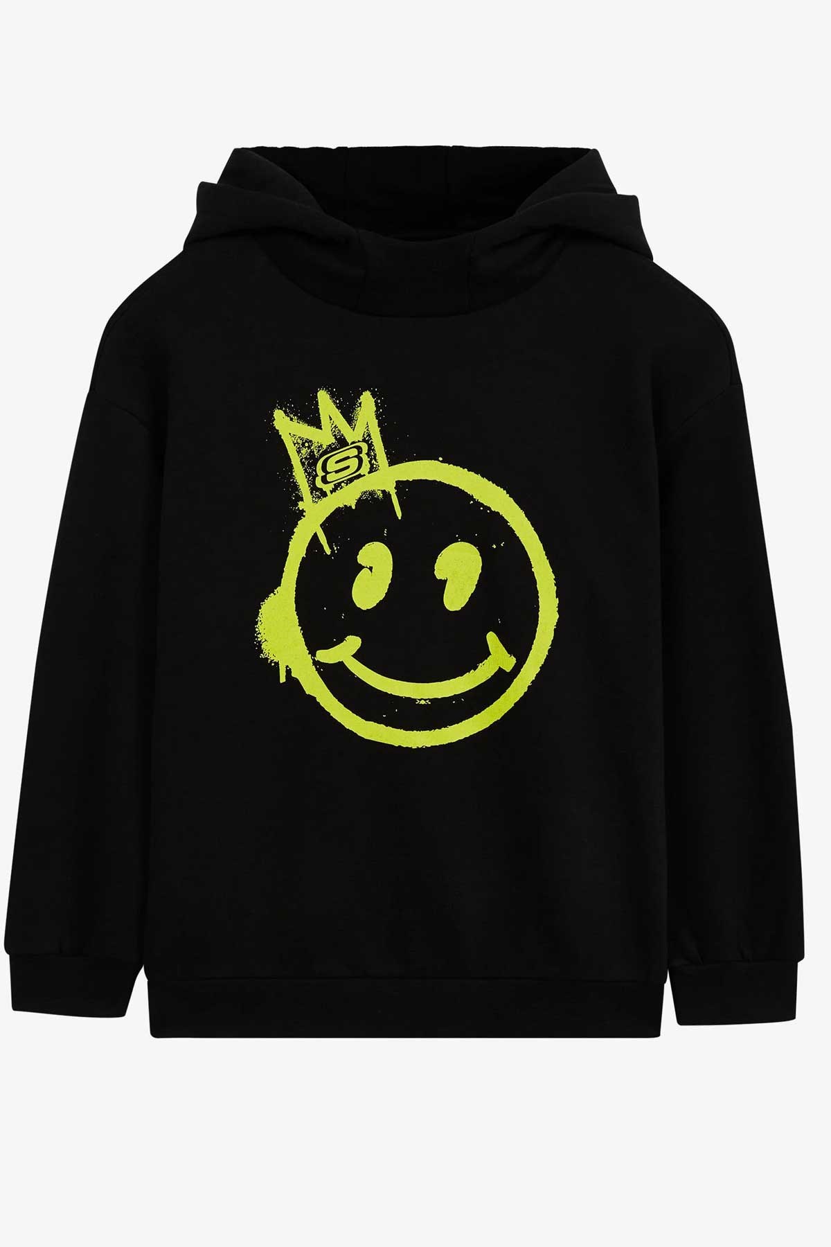 Skechers Heavy Weight Çocuk Sweatshirt SK232184-001 Siyah