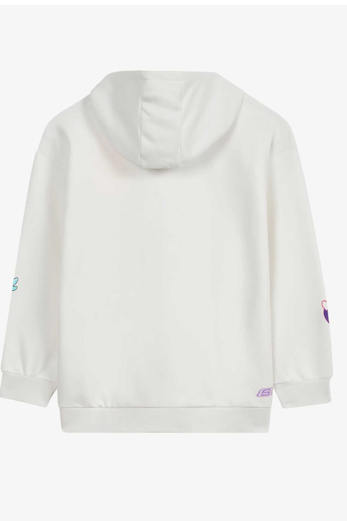 Skechers Heavy Weight Fleece Çocuk Eşofman Takımı SK232220-102 Beyaz