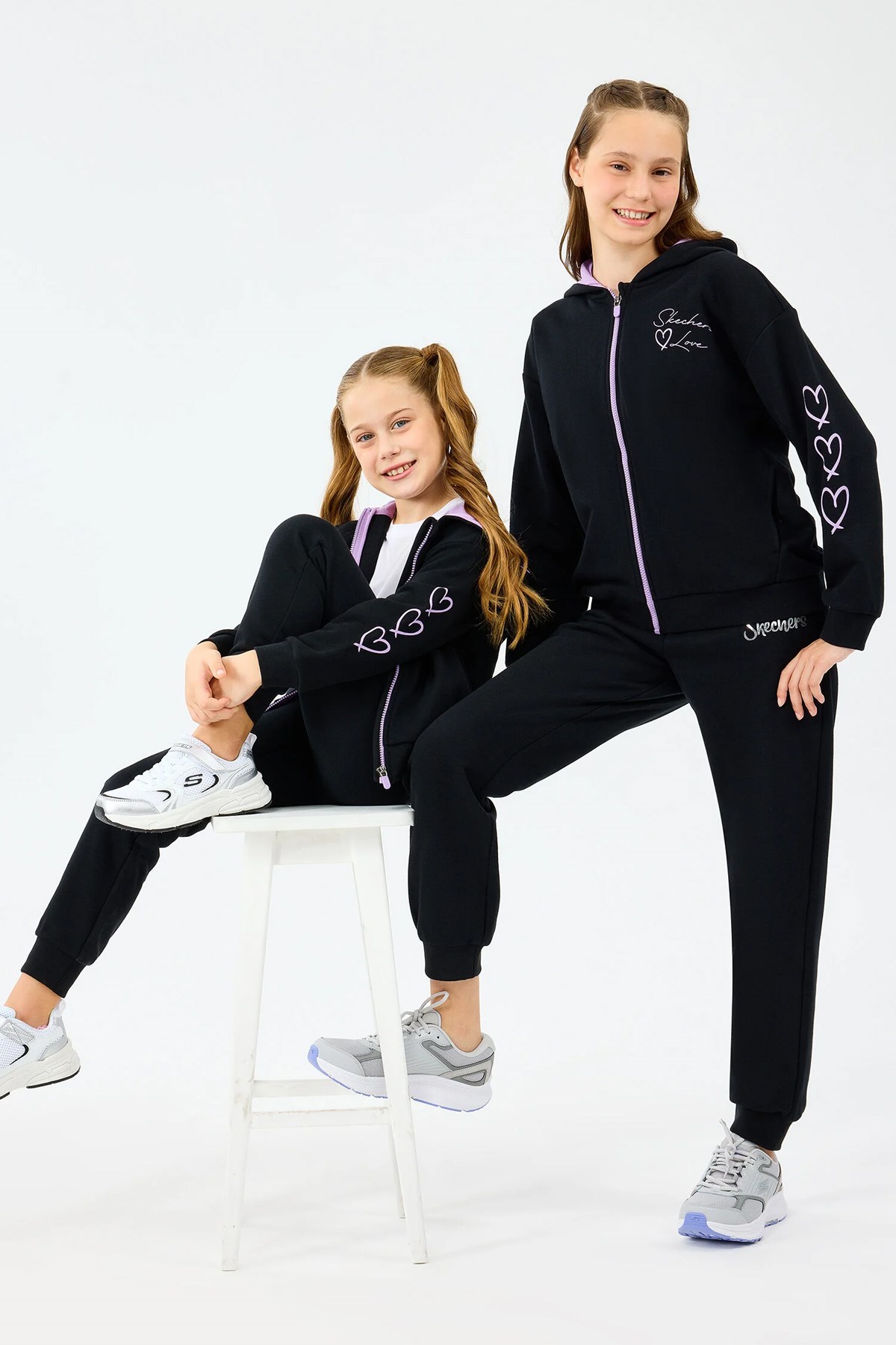 Skechers Fleece Çocuk Sweatshirt SK2520009-1602 Siyah