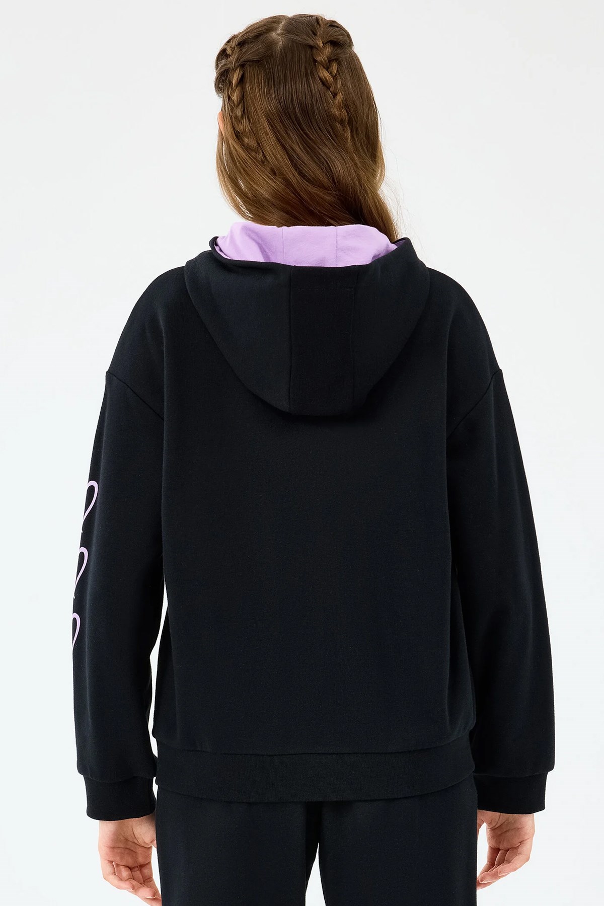 Skechers Fleece Çocuk Sweatshirt SK2520009-1602 Siyah