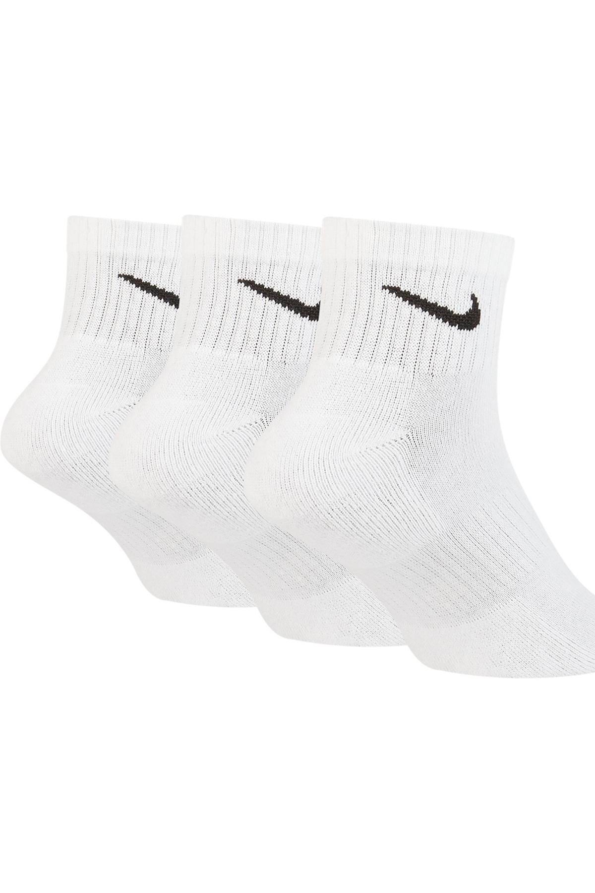 Nike Everyday Cushioned Erkek Çorap SX7667-100 Beyaz