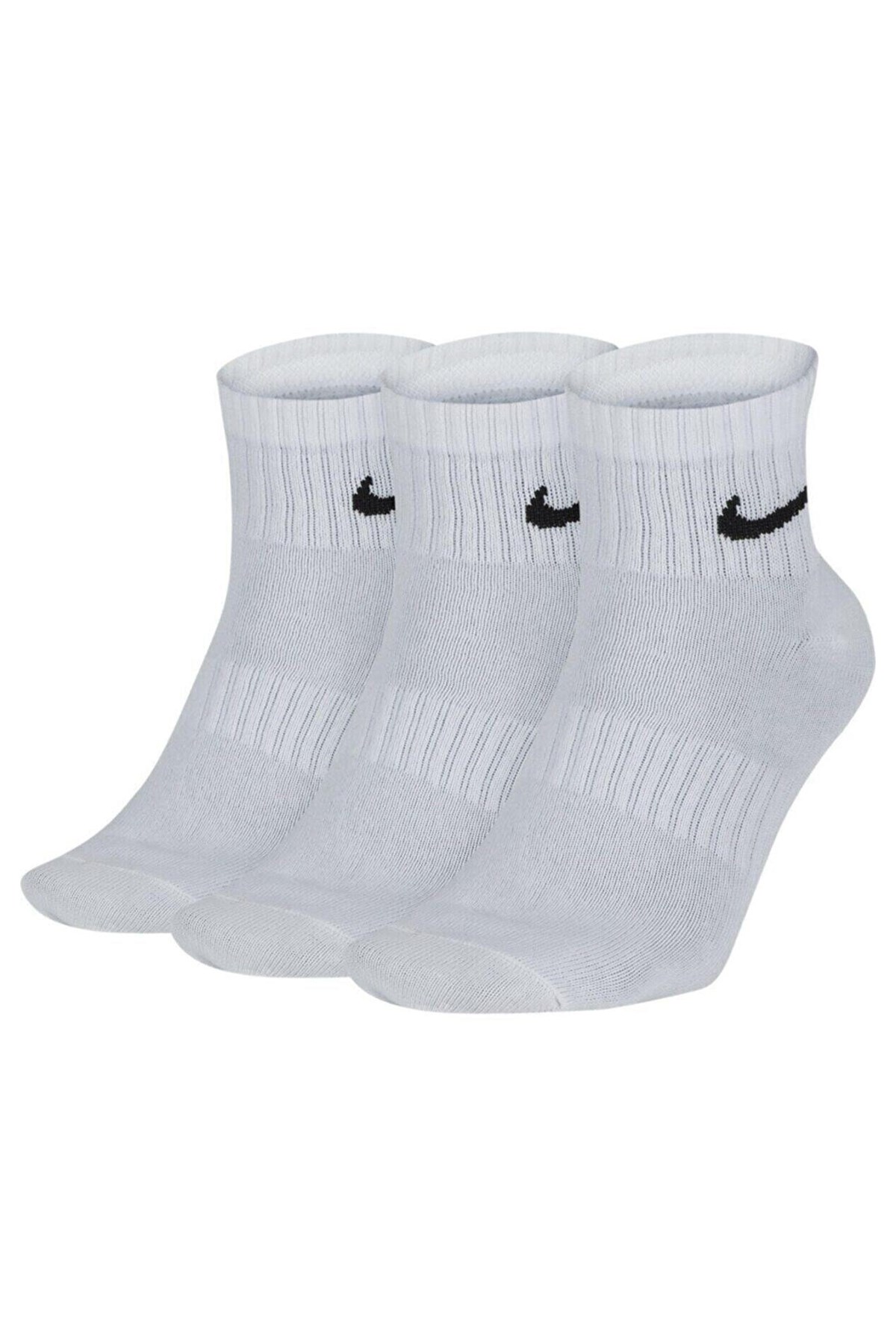 Nike Everyday Lightweight Unisex 3 Çift Çorap SX7677-100 Beyaz