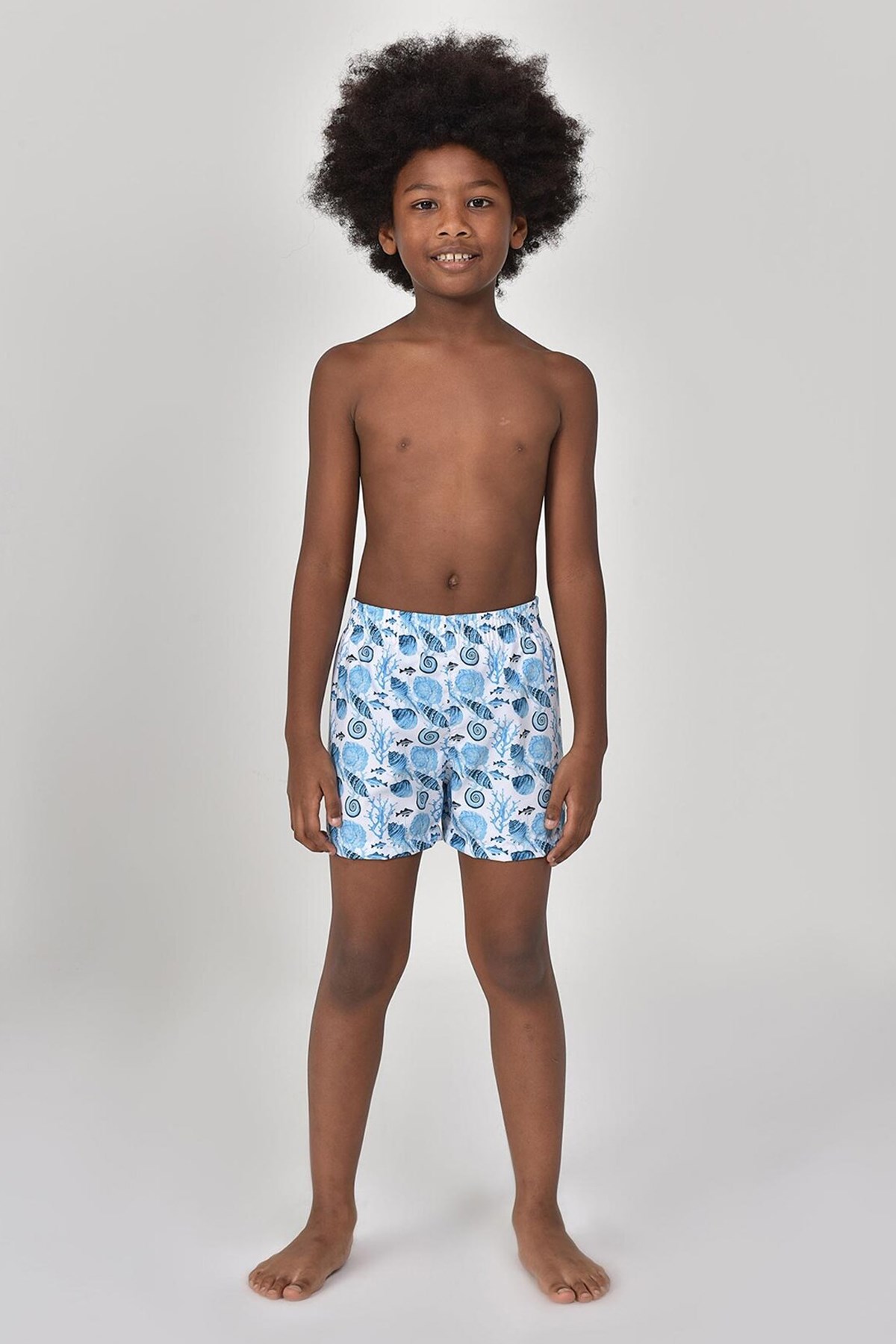 Bilcee Erkek Çocuk Deniz Şortu 8191 Mavi