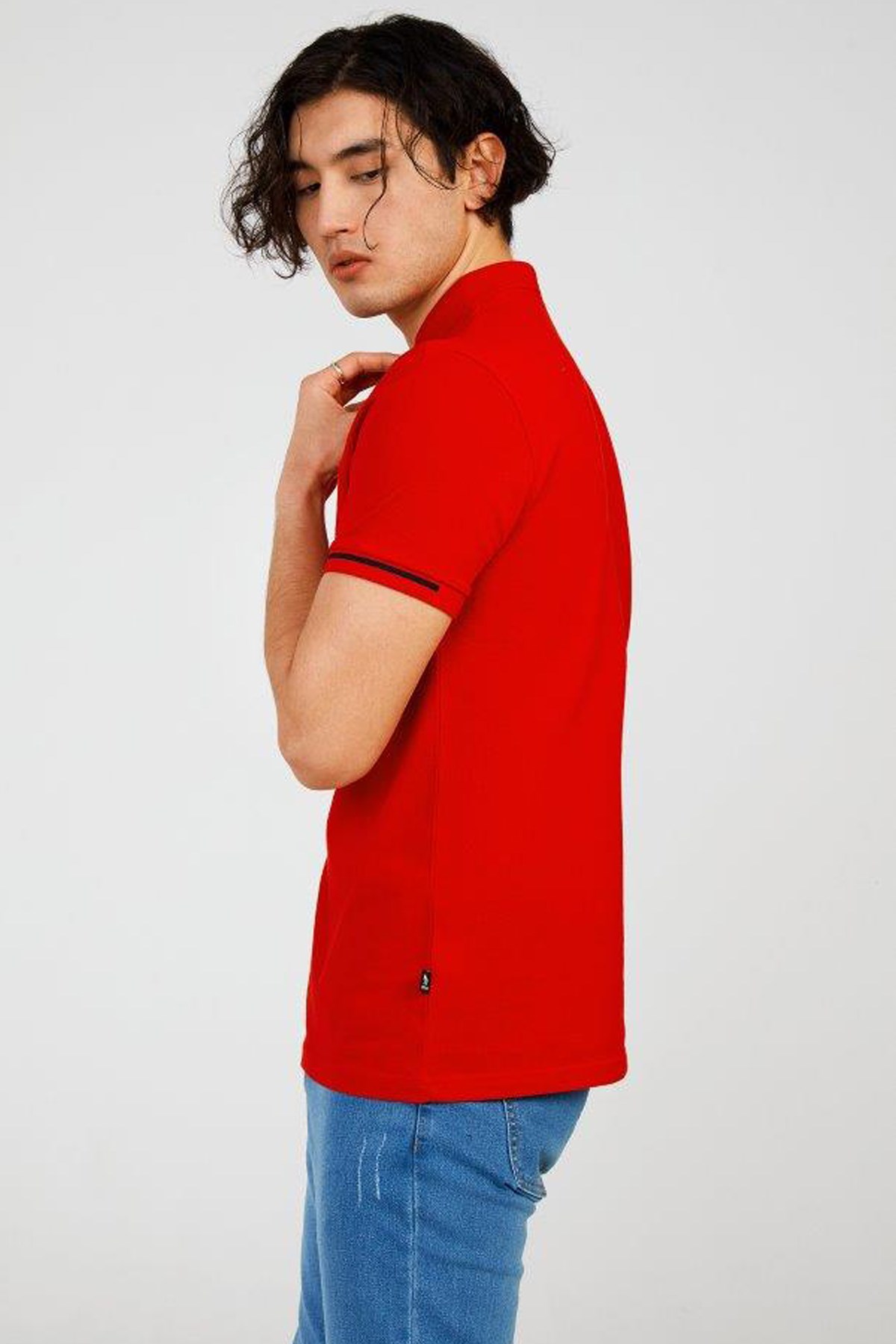 The Crow Summer Polo Erkek Tişört TC4615 Kırmızı