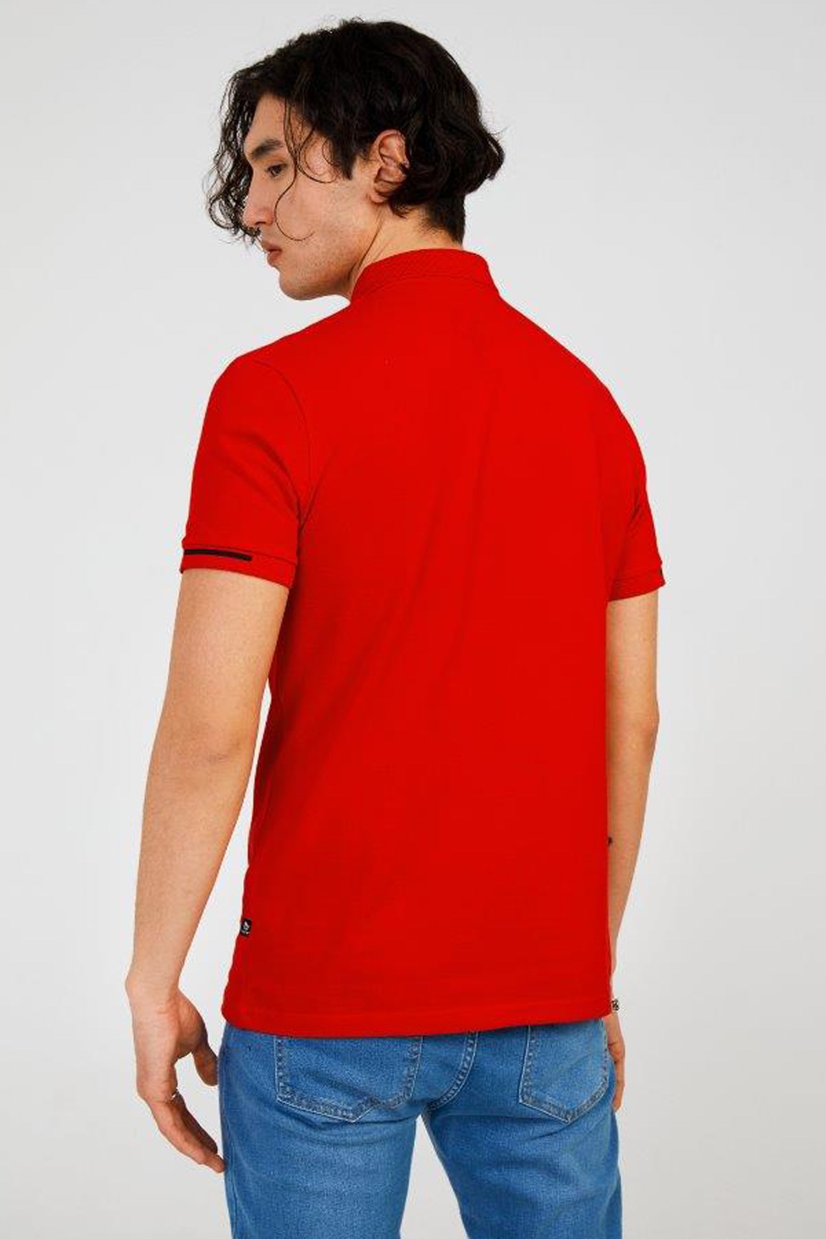 The Crow Summer Polo Erkek Tişört TC4615 Kırmızı