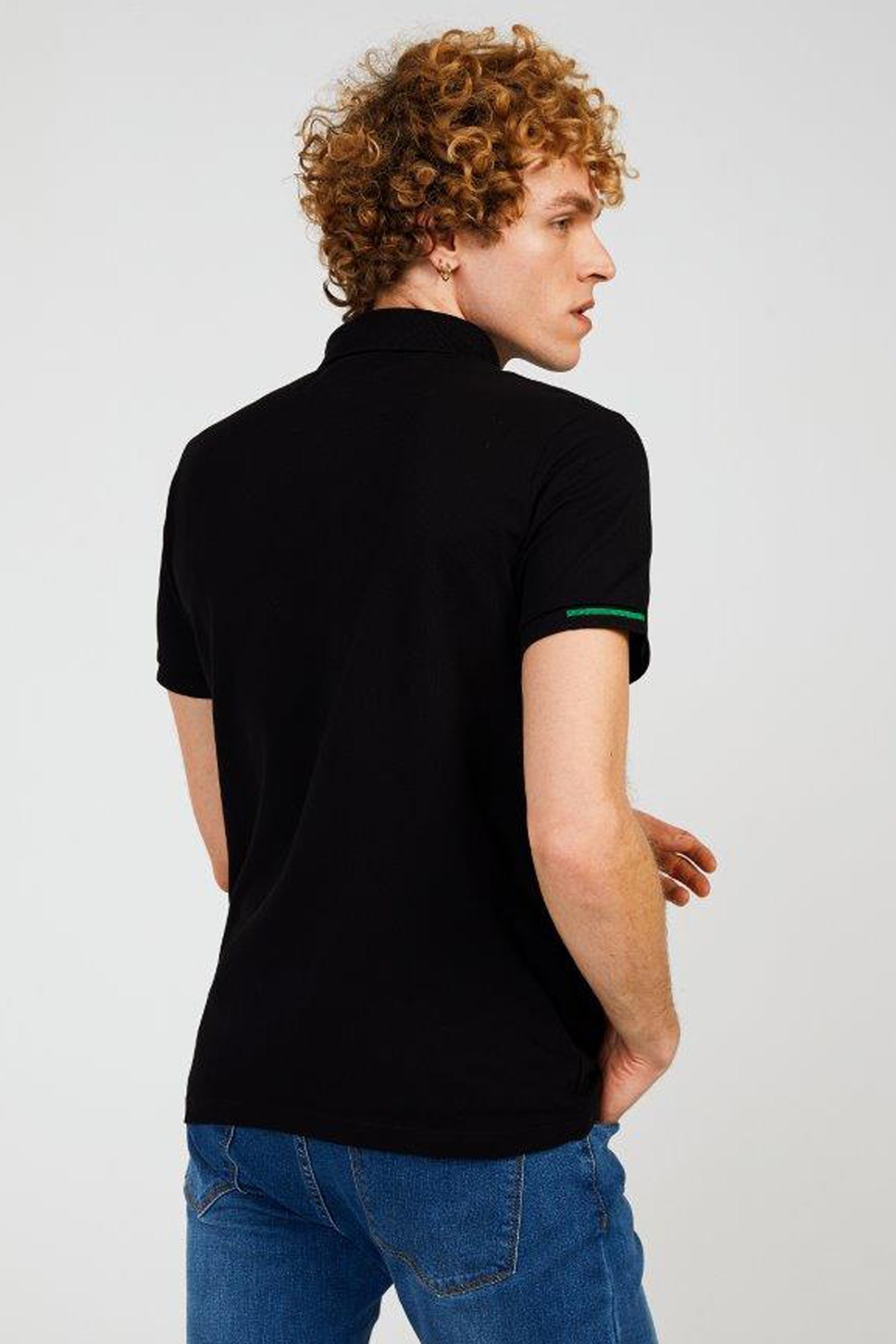 The Crow Summer Polo Erkek Tişört TC4615 Siyah