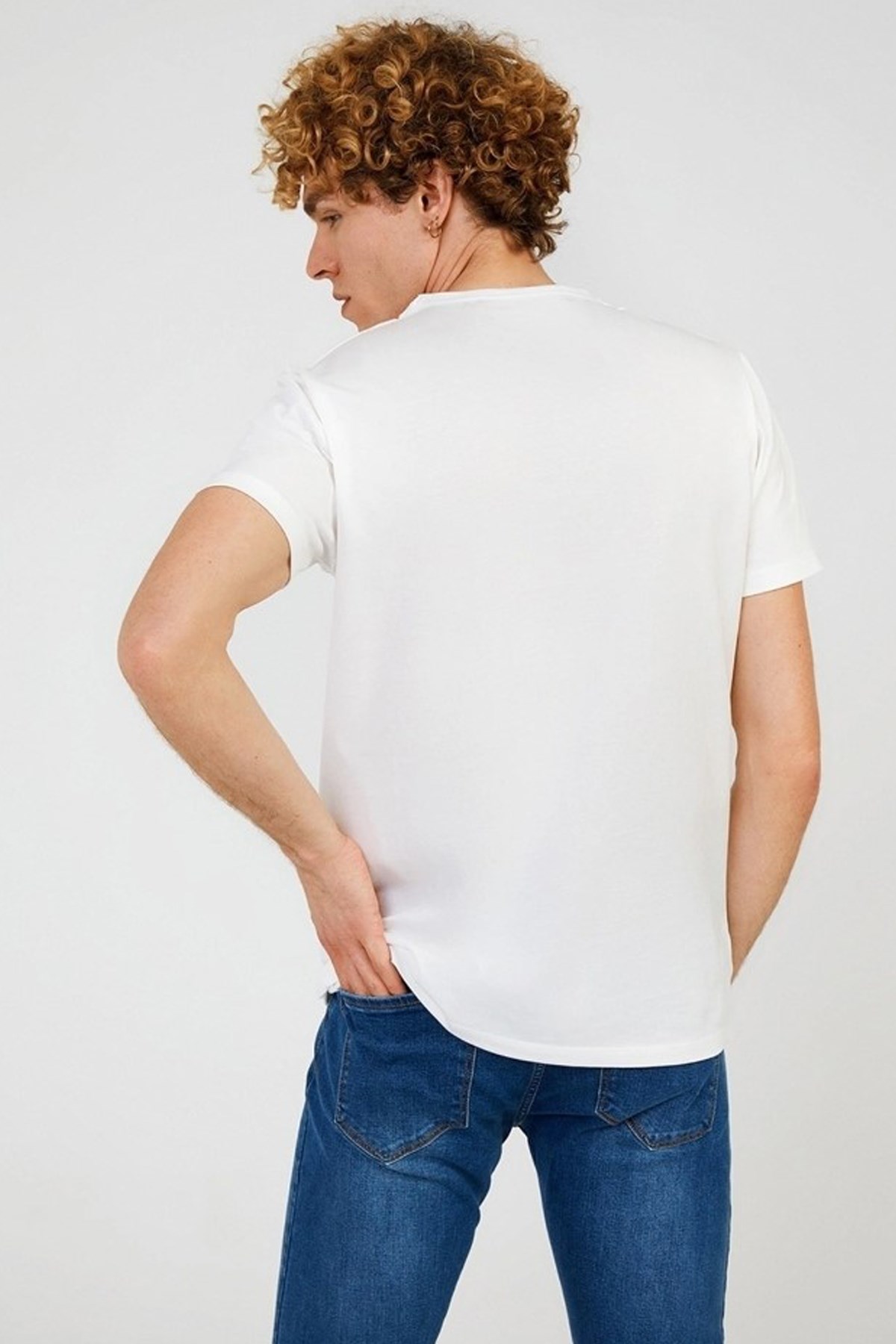 The Crow Erkek Tişört TC5058 Beyaz