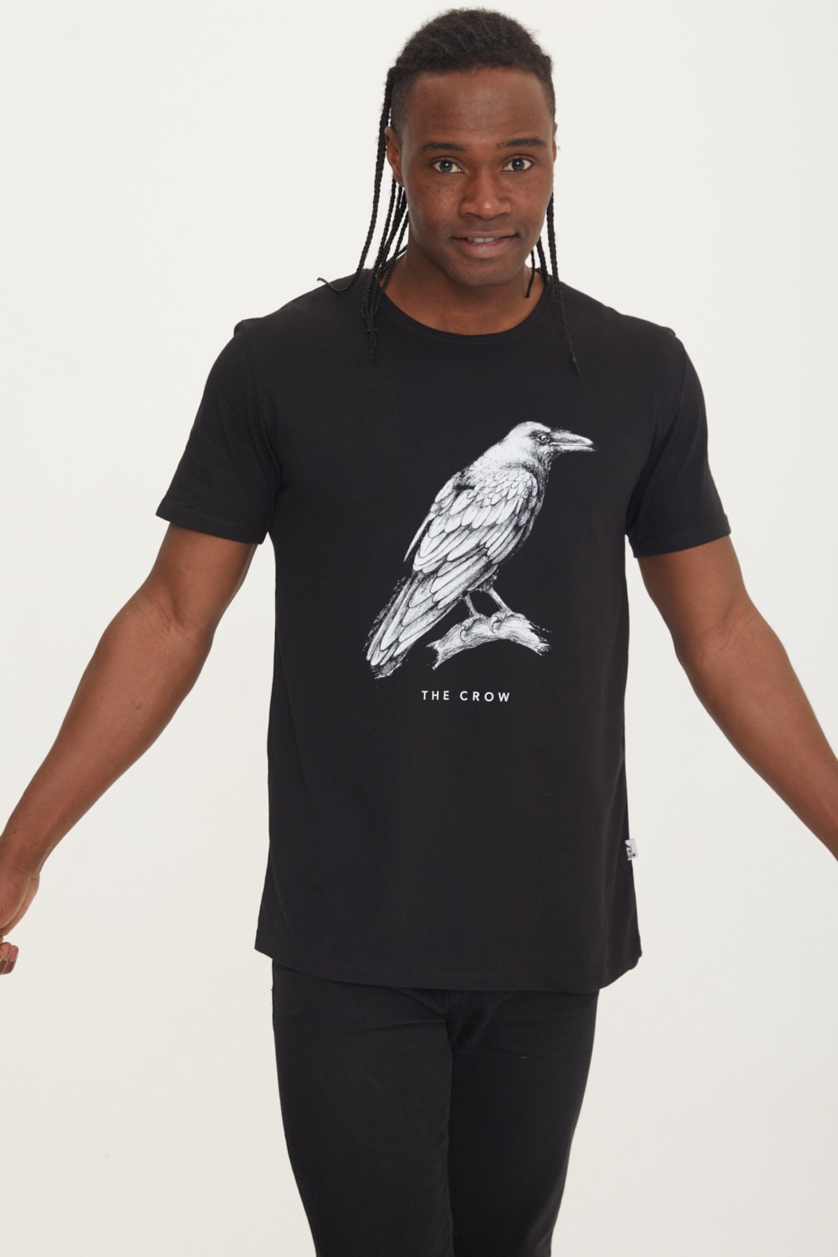 The Crow Erkek Tişört TC5058 Siyah