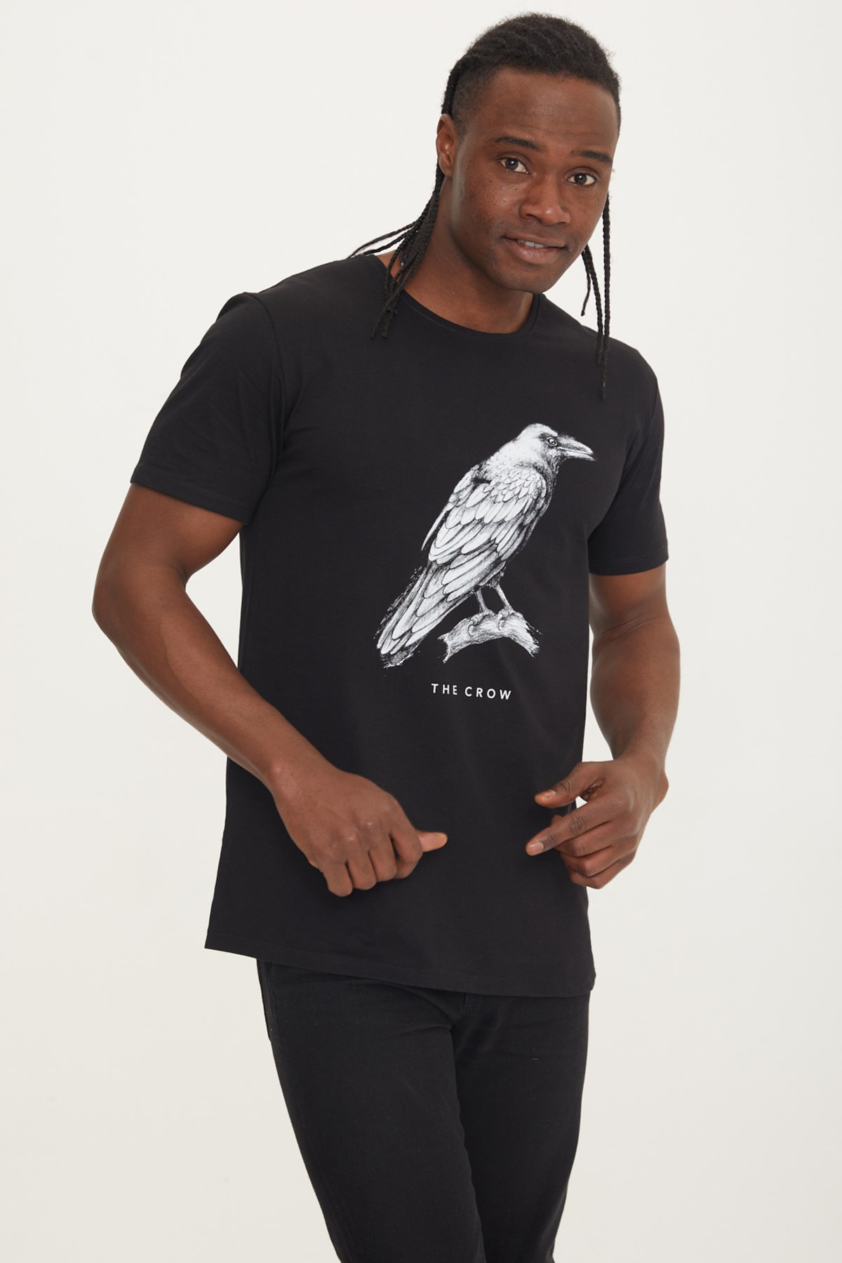 The Crow Erkek Tişört TC5058 Siyah