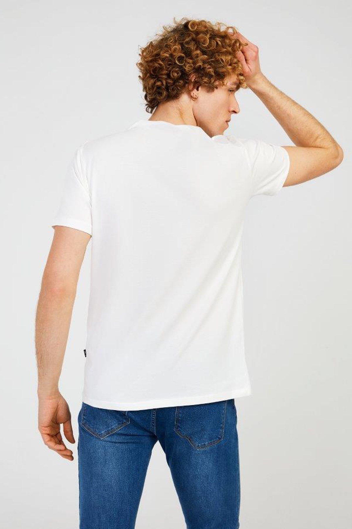 The Crow Loud Erkek Tişört TC7117 Beyaz