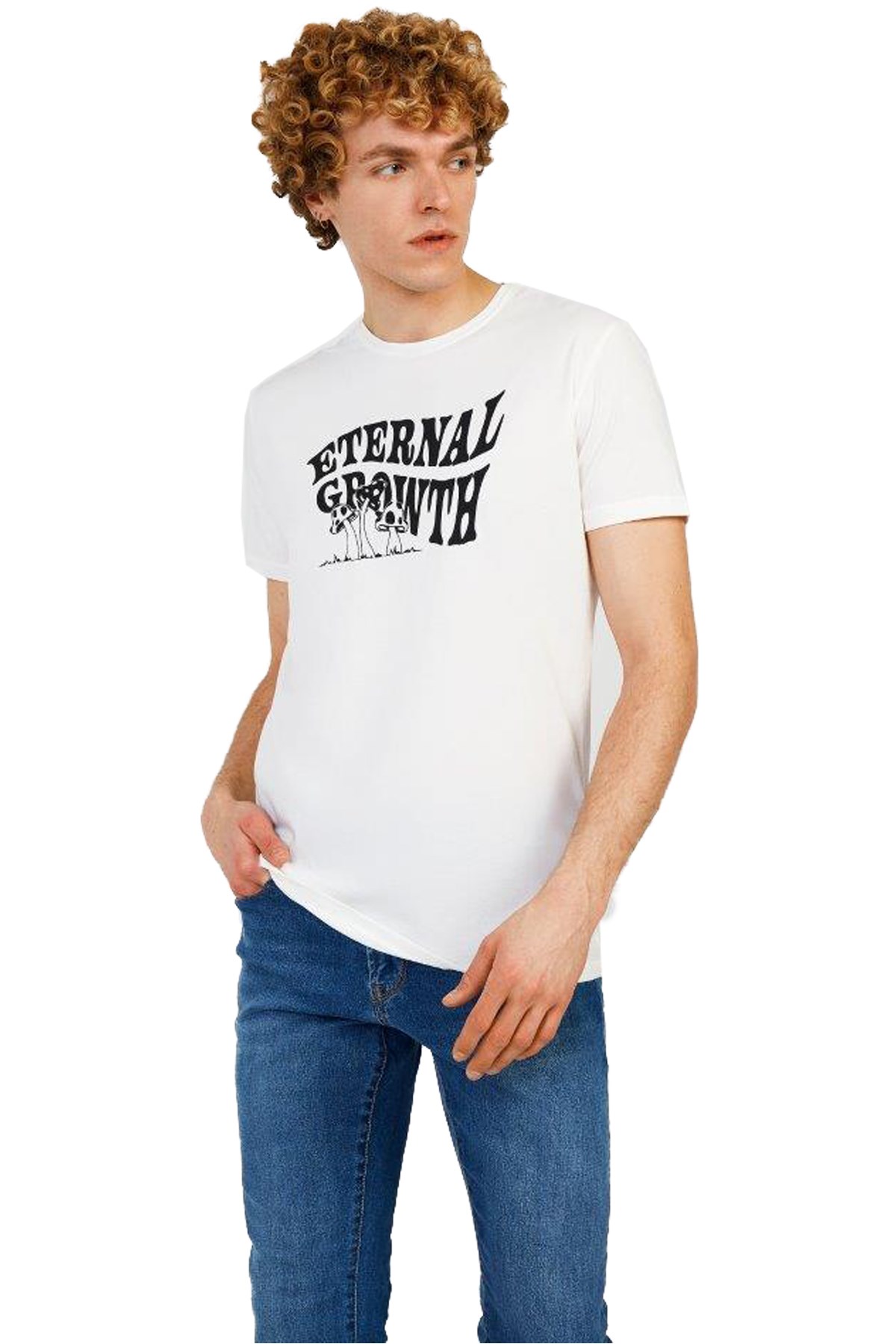 The Crow Eternal Erkek Tişört TC7124 Beyaz
