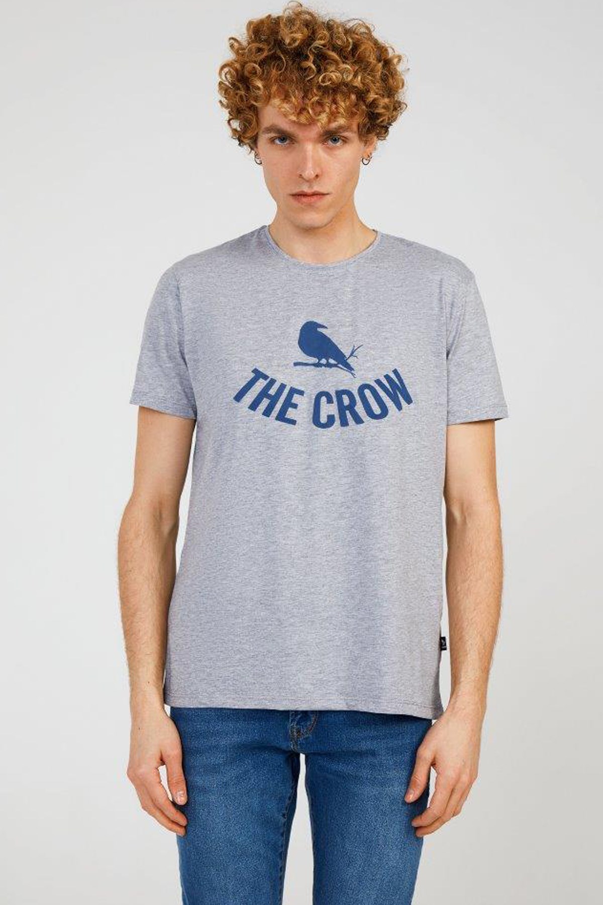 The Crow Logo Erkek Tişört TC7125 Antrasit