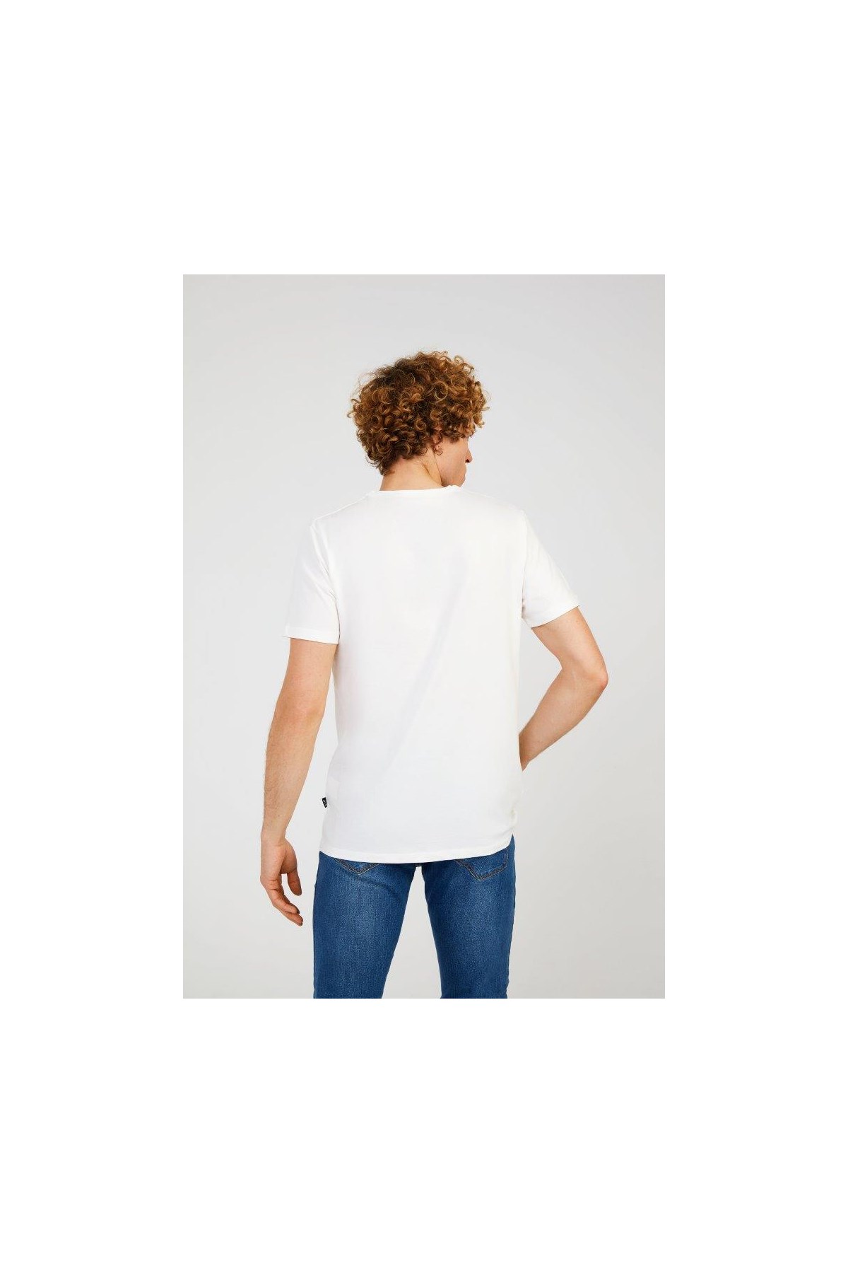 The Crow Logo Erkek Tişört TC7125 Beyaz