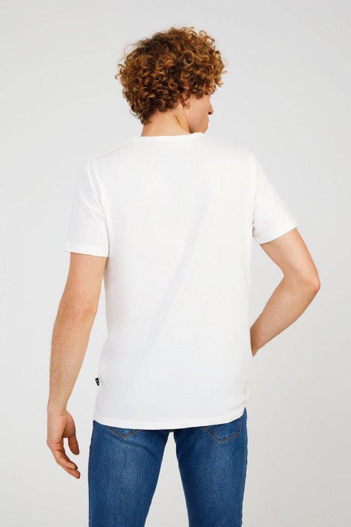 The Crow Logo Erkek Tişört TC7125 Beyaz