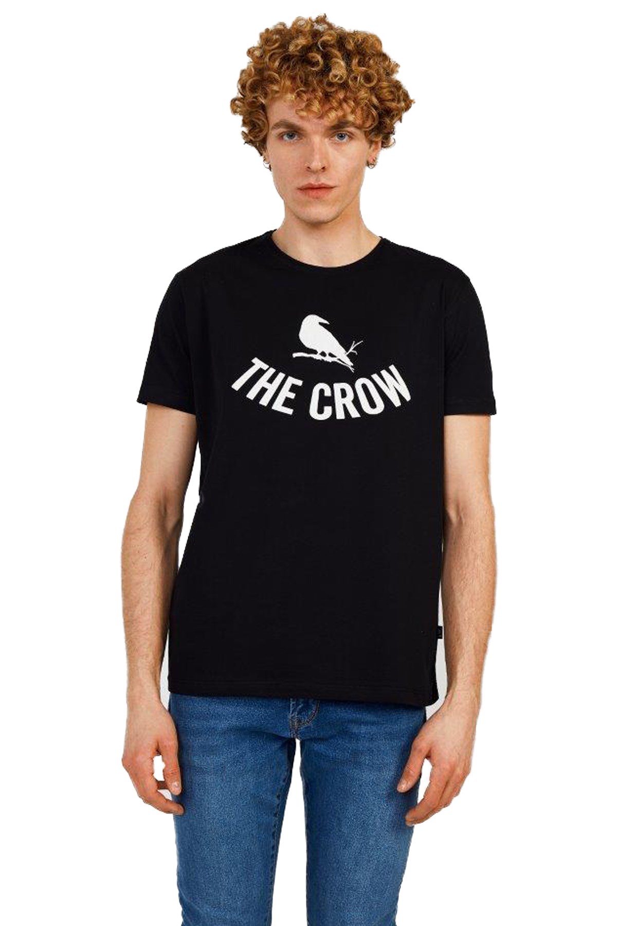 The Crow Logo Erkek Tişört TC7125 Siyah