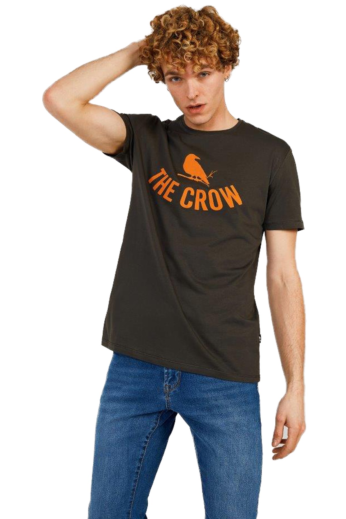 The Crow Logo Erkek Tişört TC7125 Yeşil