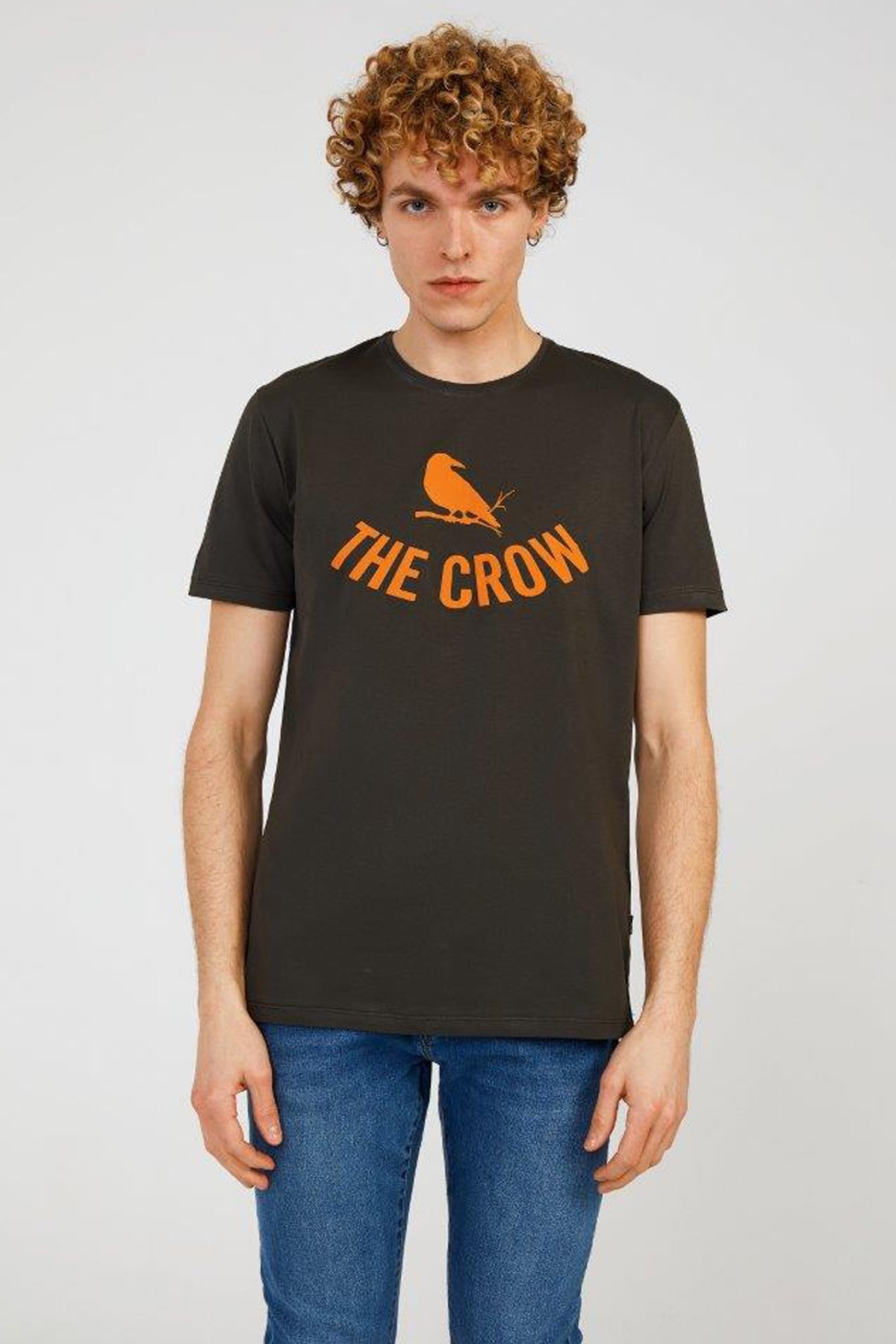 The Crow Logo Erkek Tişört TC7125 Yeşil