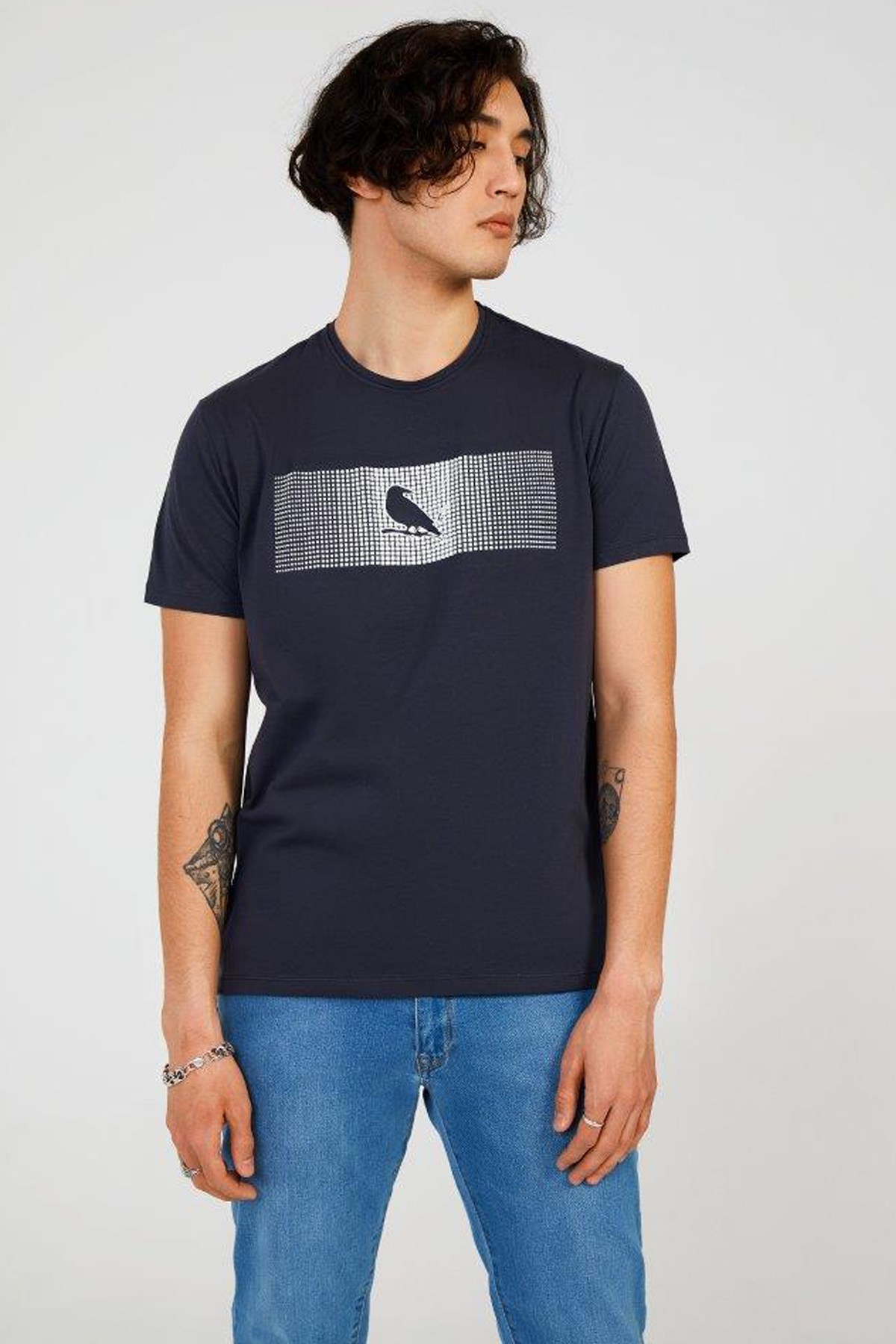 The Crow Enjoy Erkek Tişört TC7126 Antrasit