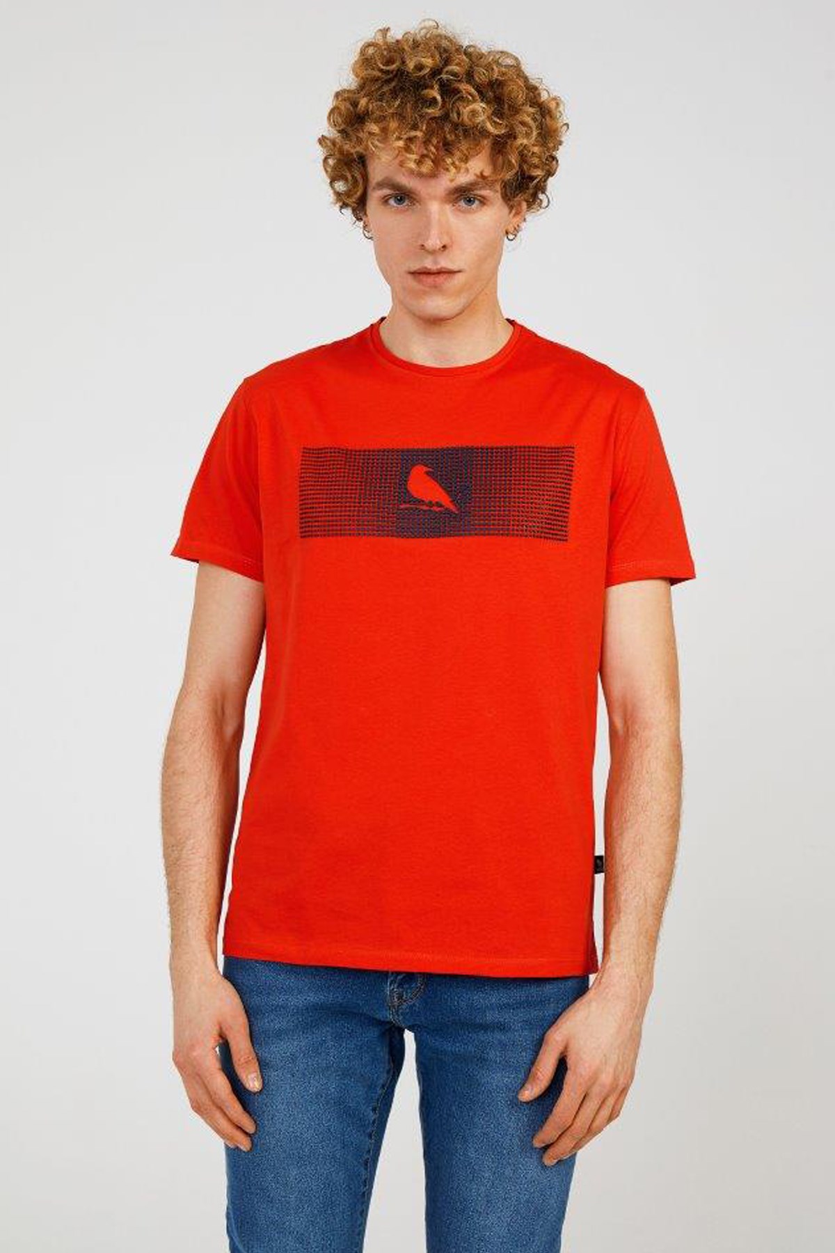 The Crow Enjoy Erkek Tişört TC7126 Kırmızı