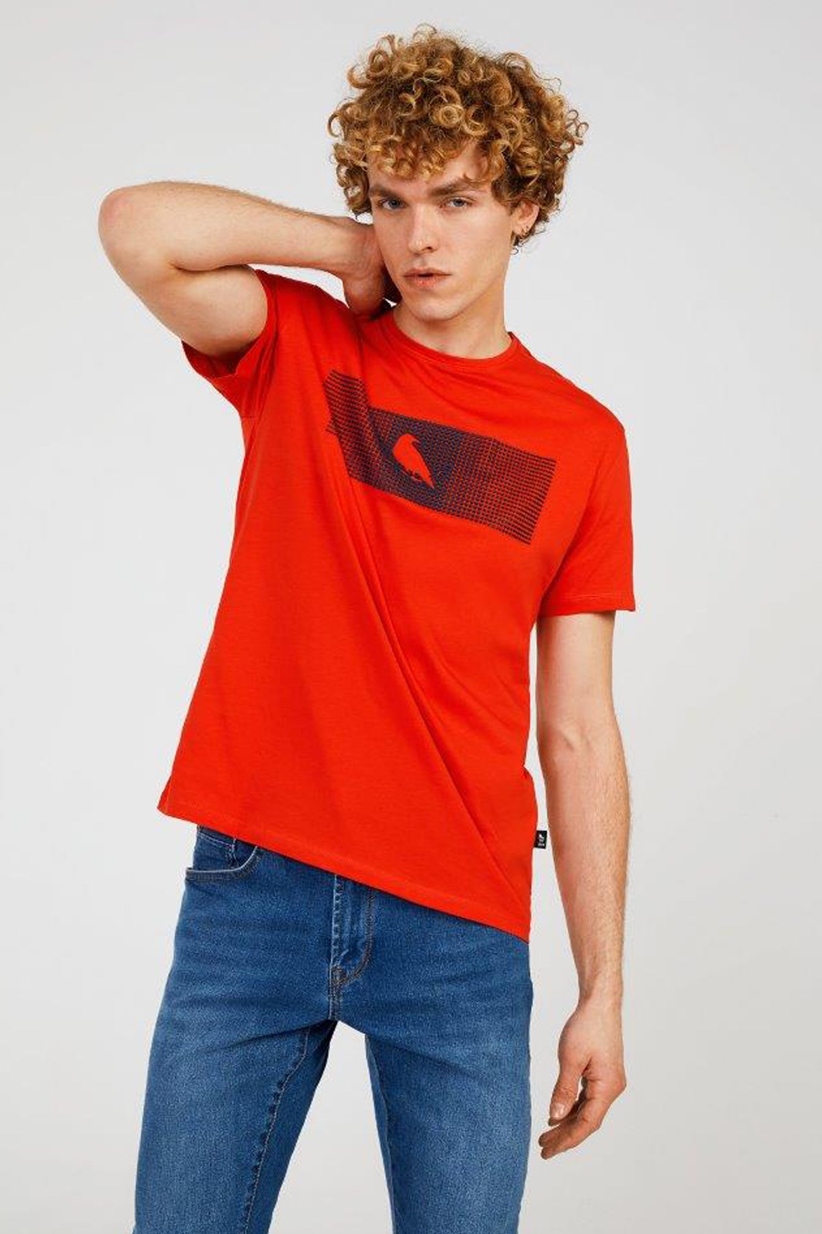 The Crow Enjoy Erkek Tişört TC7126 Kırmızı