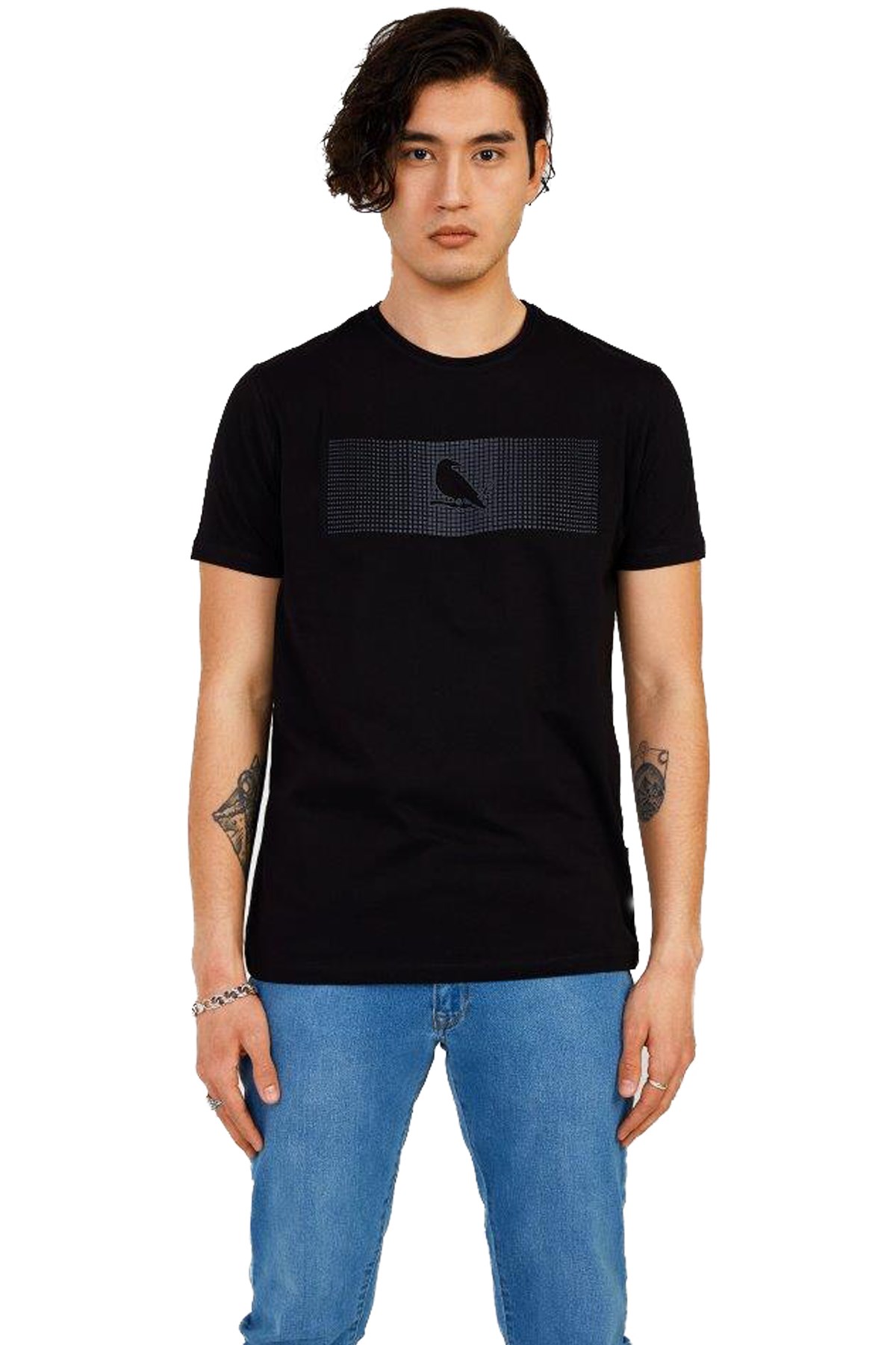 The Crow Enjoy Erkek Tişört TC7126 Siyah