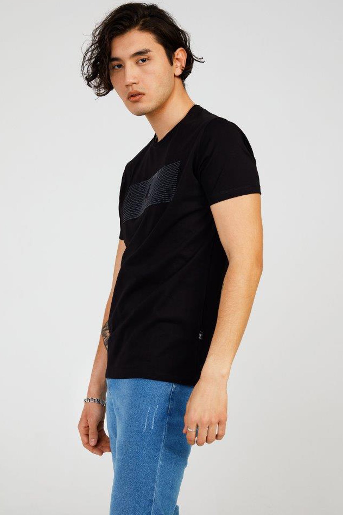 The Crow Enjoy Erkek Tişört TC7126 Siyah