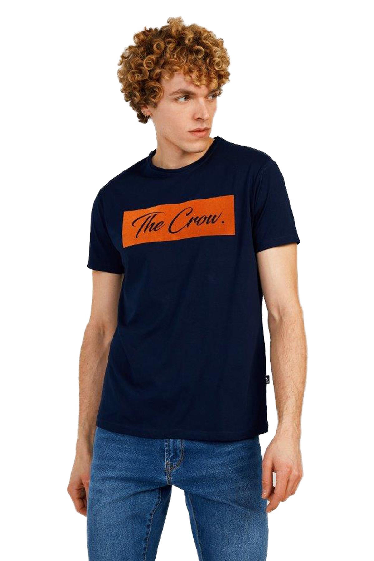 The Crow Duck Erkek Tişört TC7128 Lacivert