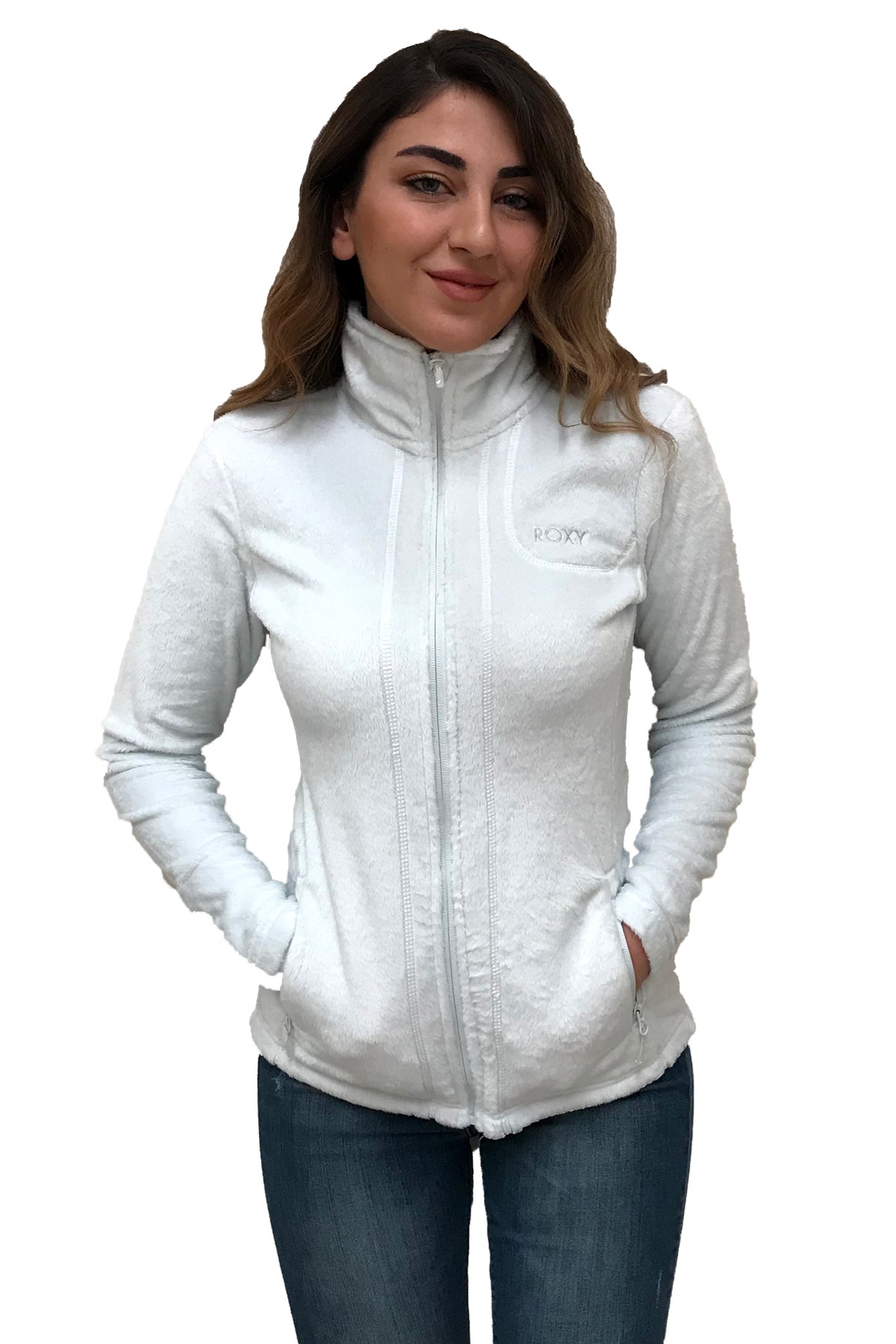 Roxy Fluffy Plr Flc Kadın Polar Mont TERJFT07026-WBB0 Beyaz