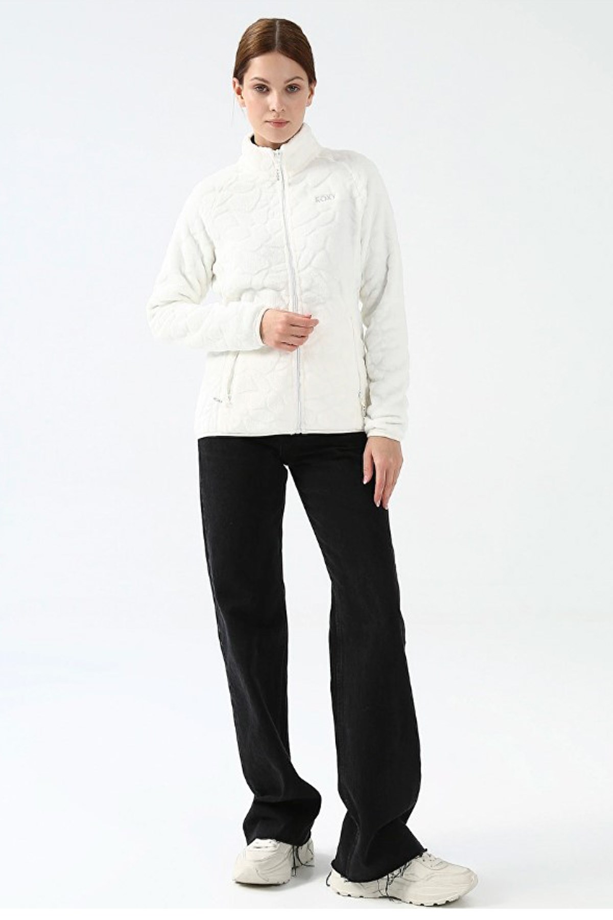 Roxy Touring FZ Kadın Polar Sweatshirt TERJFT07037 Beyaz