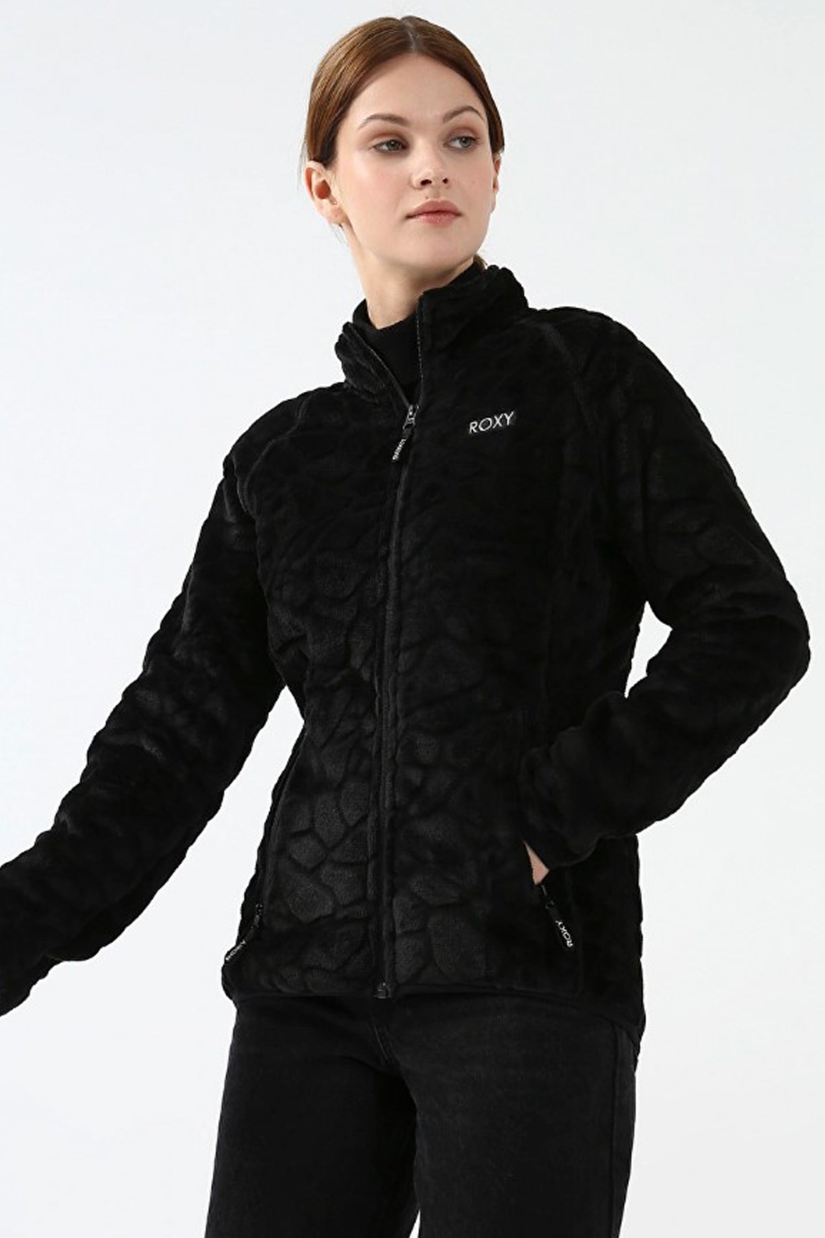 Roxy Touring FZ Kadın Polar Sweatshirt TERJFT07037 Siyah