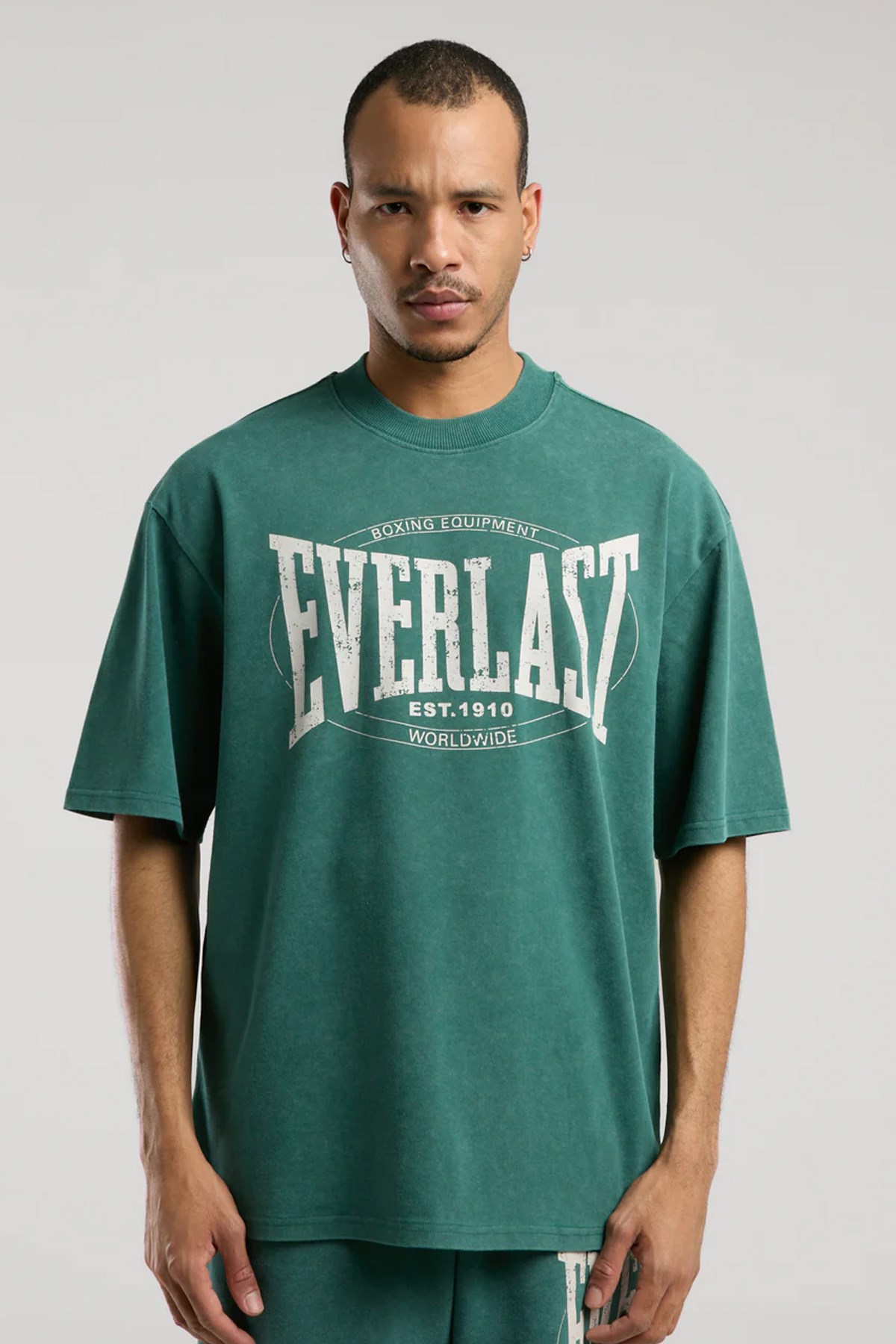 Everlast Authentic Boxing Oversize  Erkek Tişört Yeşil