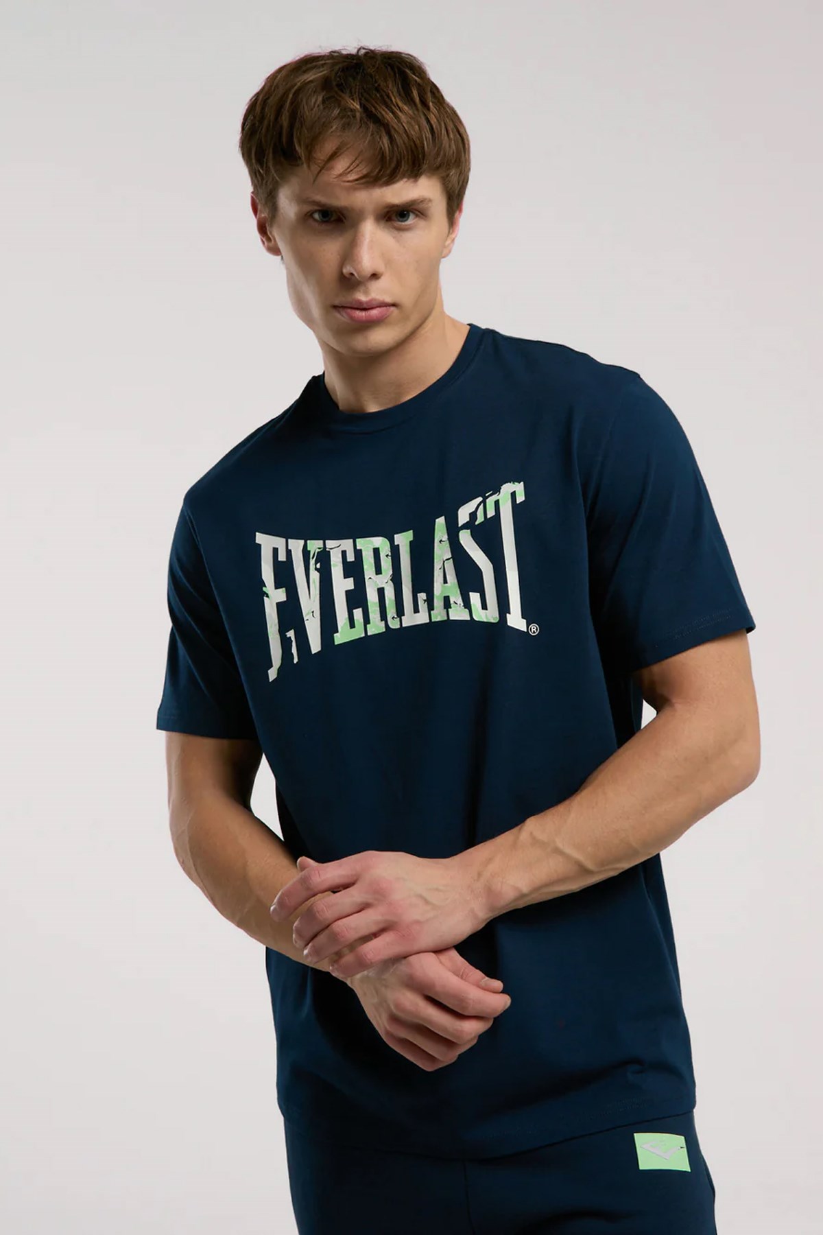 Everlast Boxing Club Logo Erkek Tişört Lacivert
