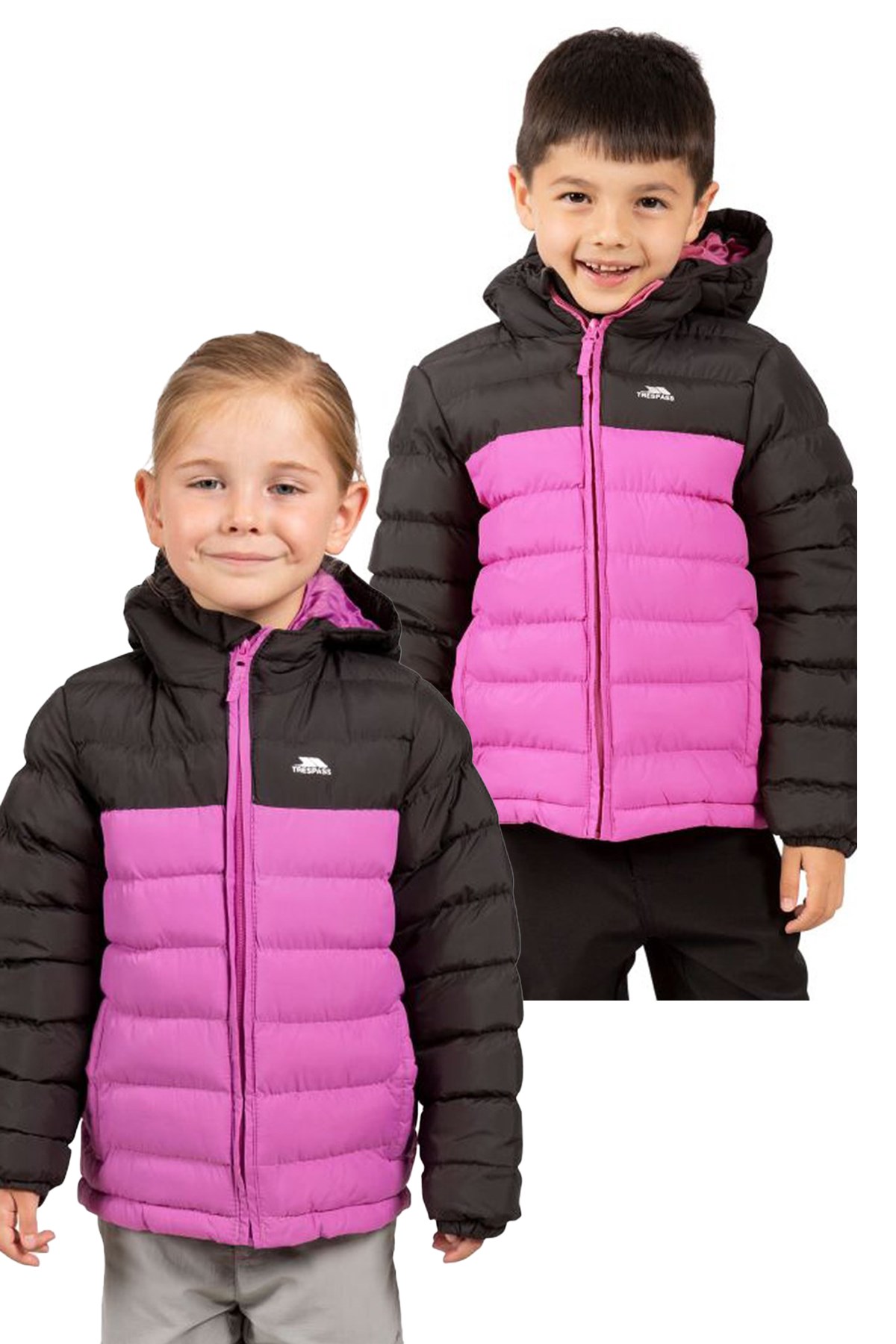 Trespass Oskar Padded Çocuk Mont UCJKCAN20002-4900 Pembe