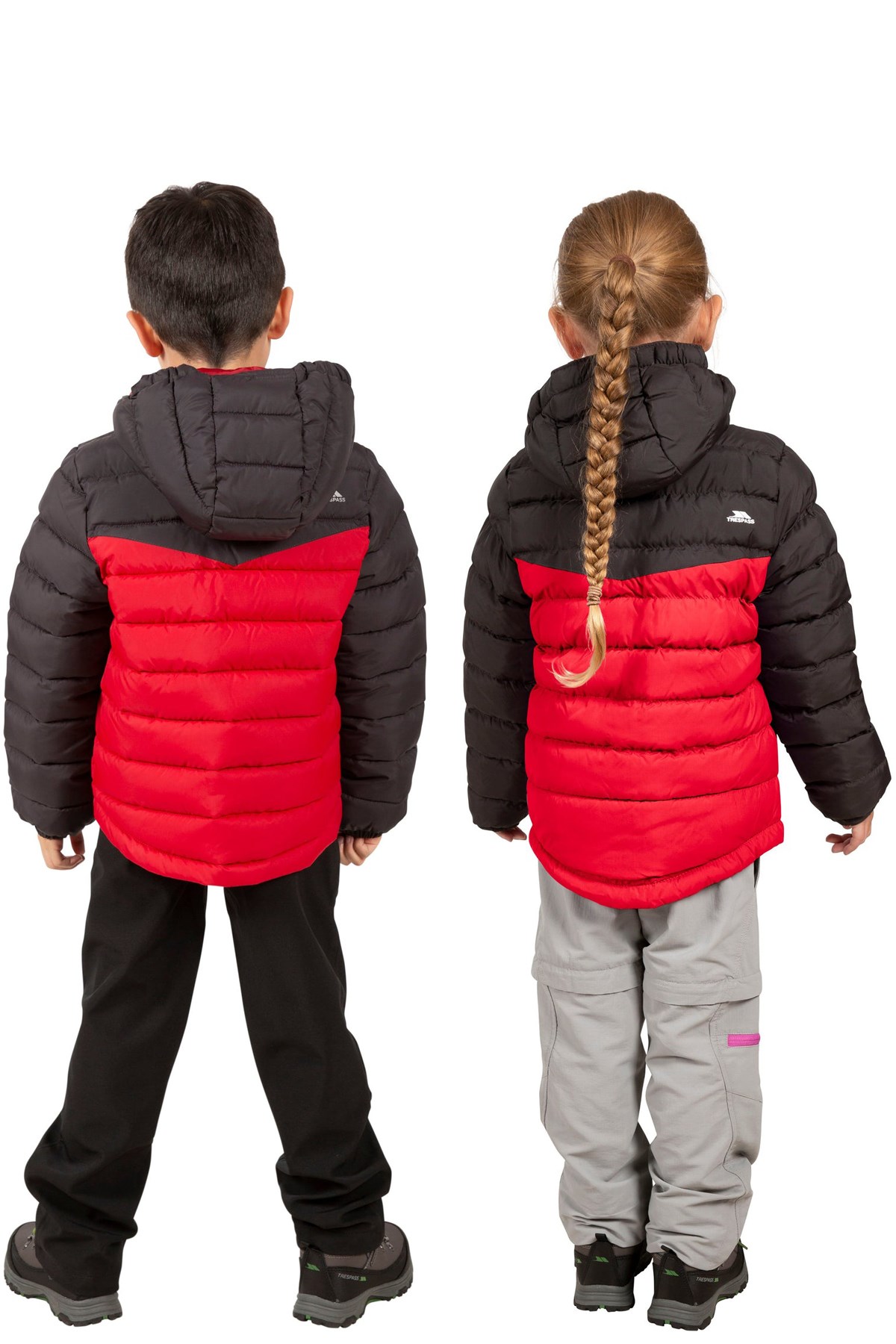 Trespass Oskar Padded Çocuk Mont UCJKCAN20002-RED Kırmızı