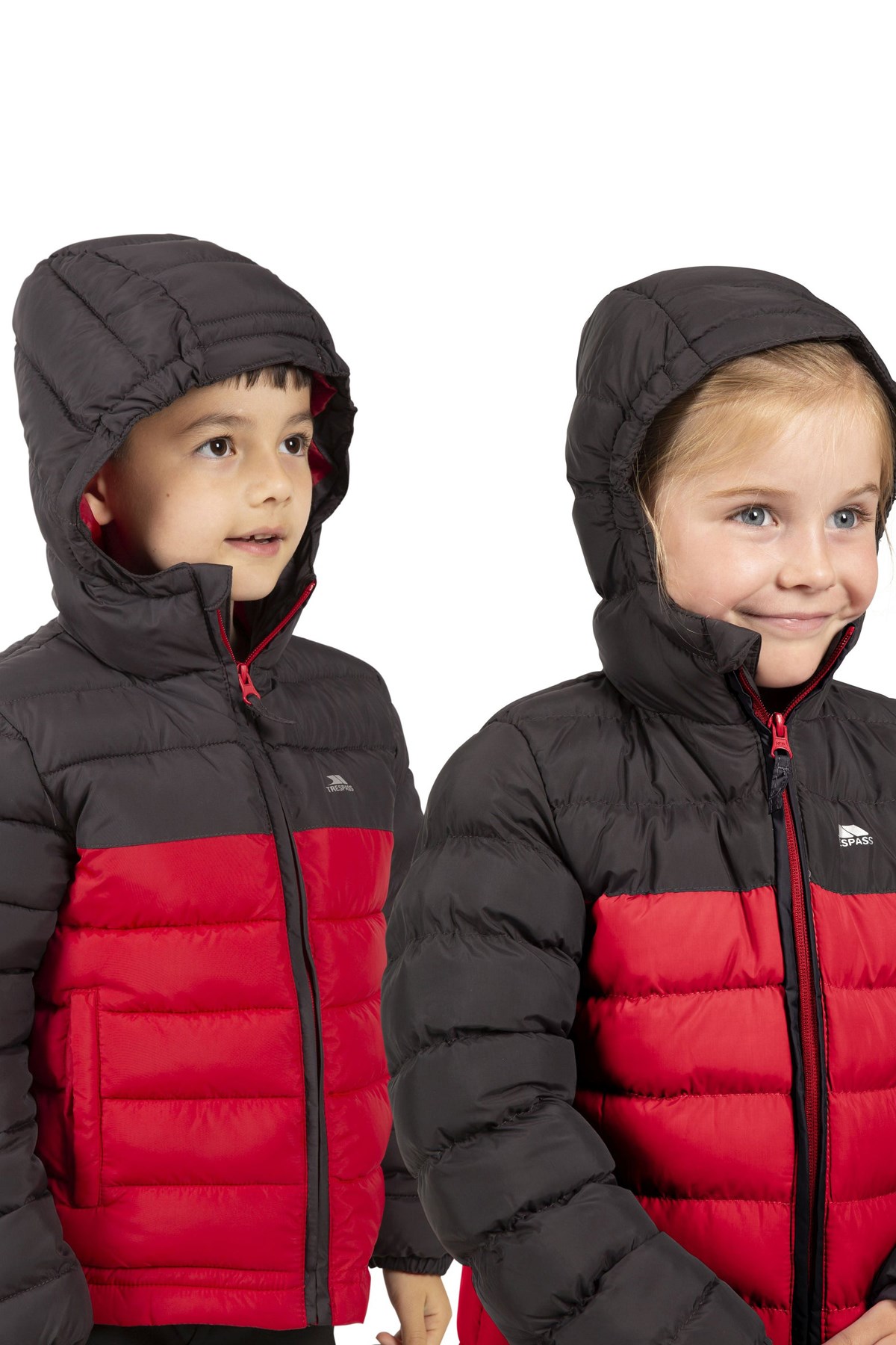 Trespass Oskar Padded Çocuk Mont UCJKCAN20002-RED Kırmızı