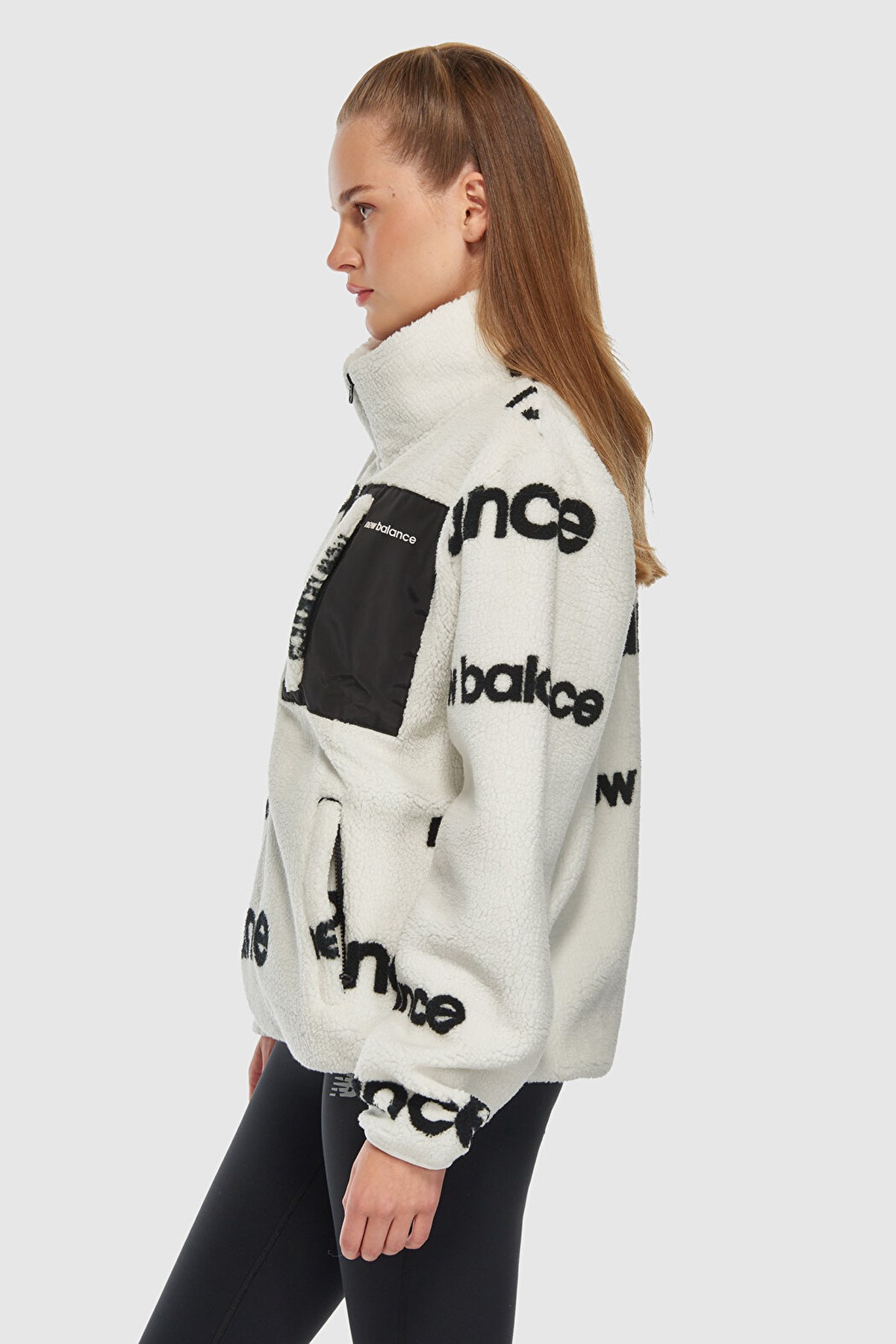 New Balance Kadın Sweatshirt UNC3358-WT Beyaz