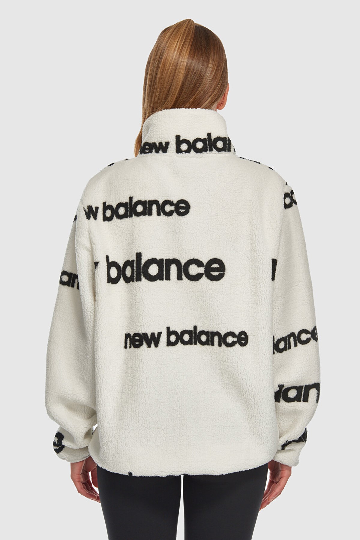 New Balance Kadın Sweatshirt UNC3358-WT Beyaz