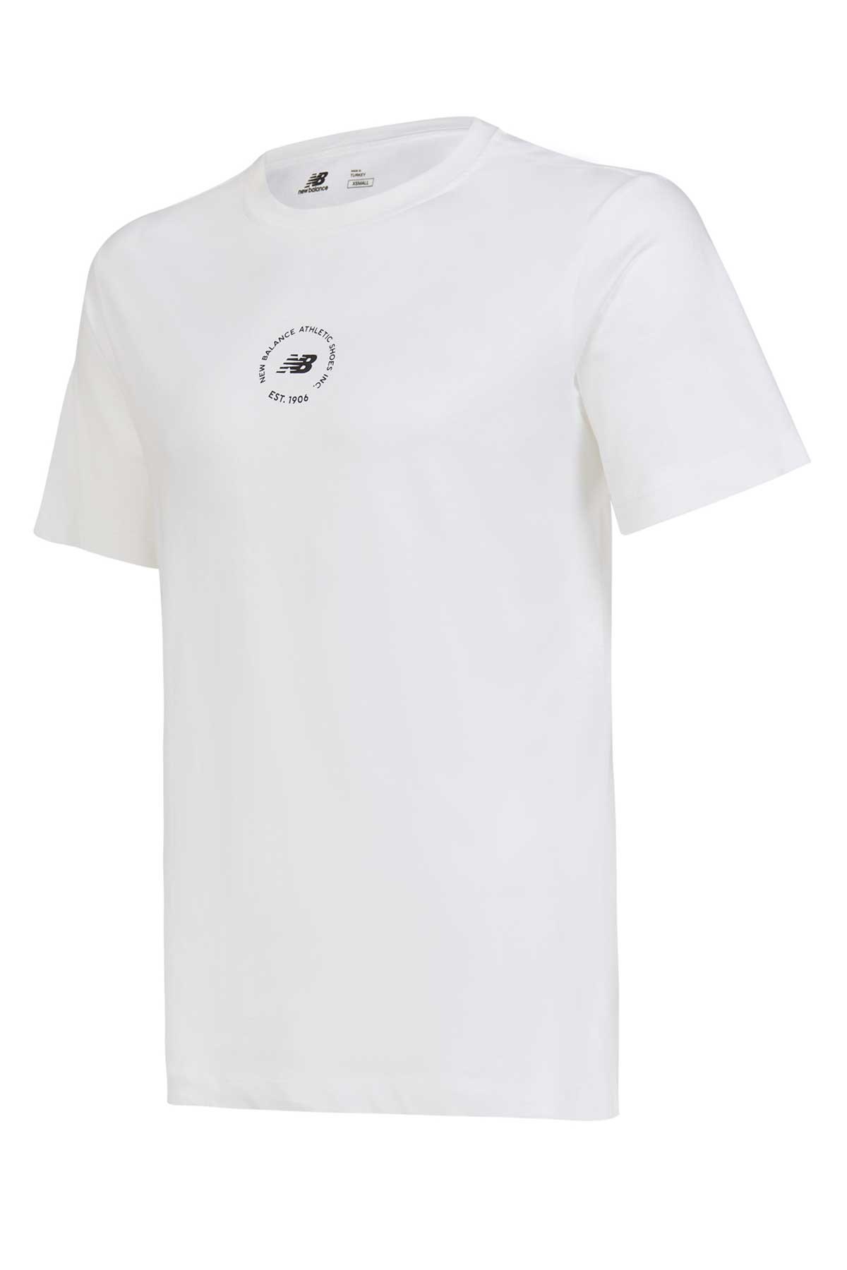 New Balance Lifestyle Unisex Tişört UNT1311-WT Beyaz