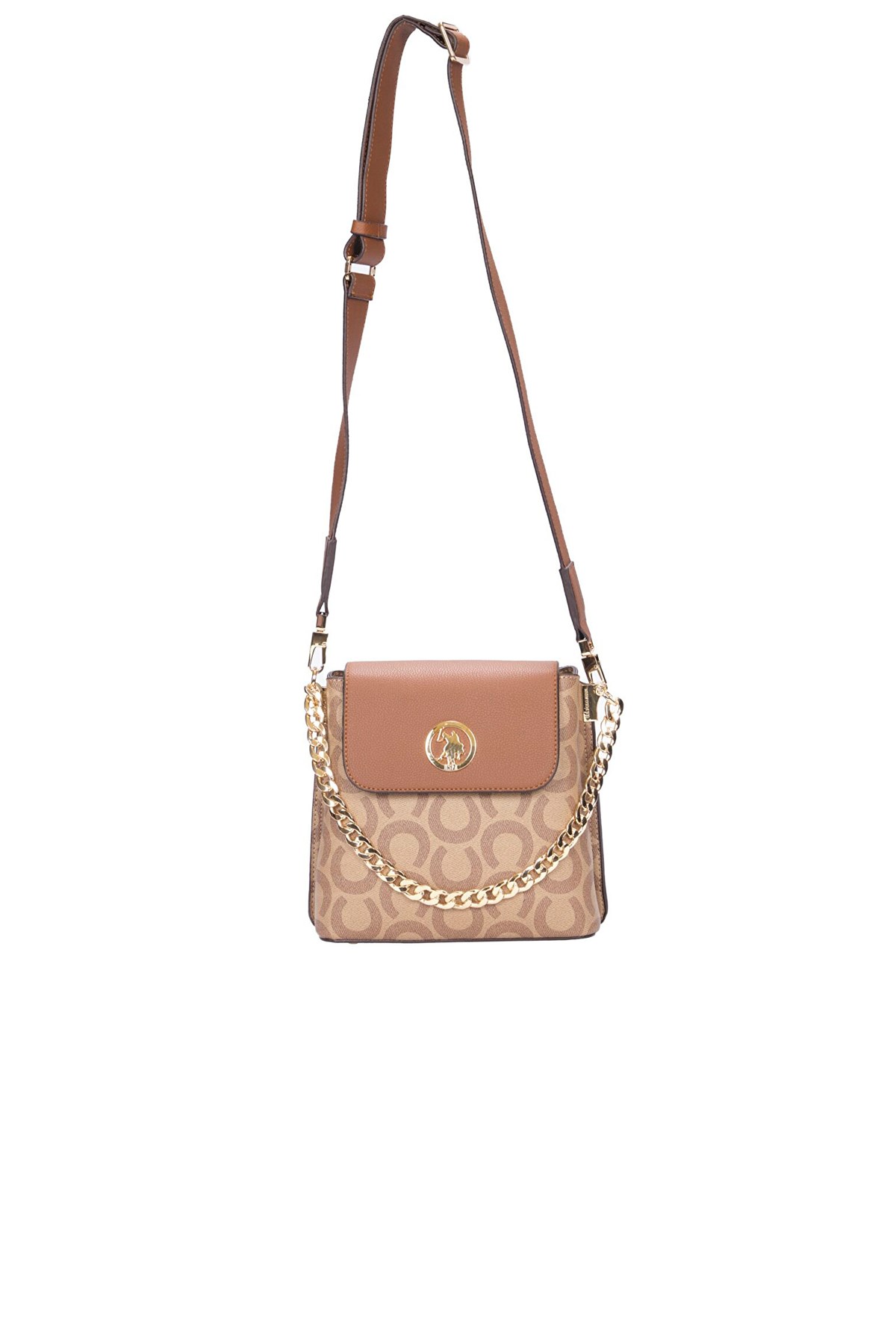 U.S. Polo Assn. Kadın Çapraz Çanta US22551 Bej