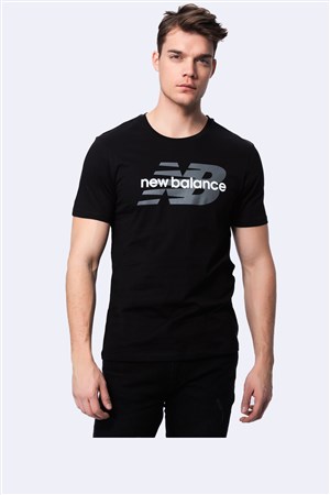 New Balance Font Logo Tee Erkek Tişört V-MTT910-BK