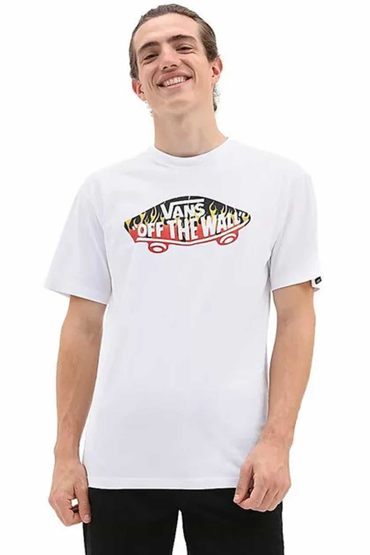 Vans inflamed Erkek Tişört VN0005H2WHT1 Beyaz