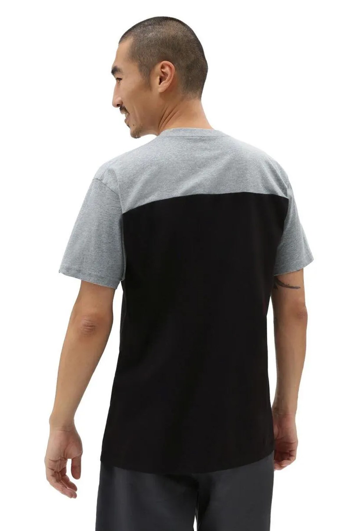 Vans Script Crew Block S/S-B Erkek Tişört VN0007G56XT1 Siyah