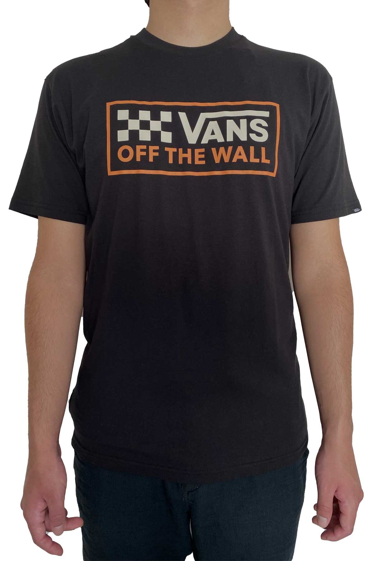 Vans Wrecked Angle-B Erkek Tişört VN000AFJBLK1 Siyah