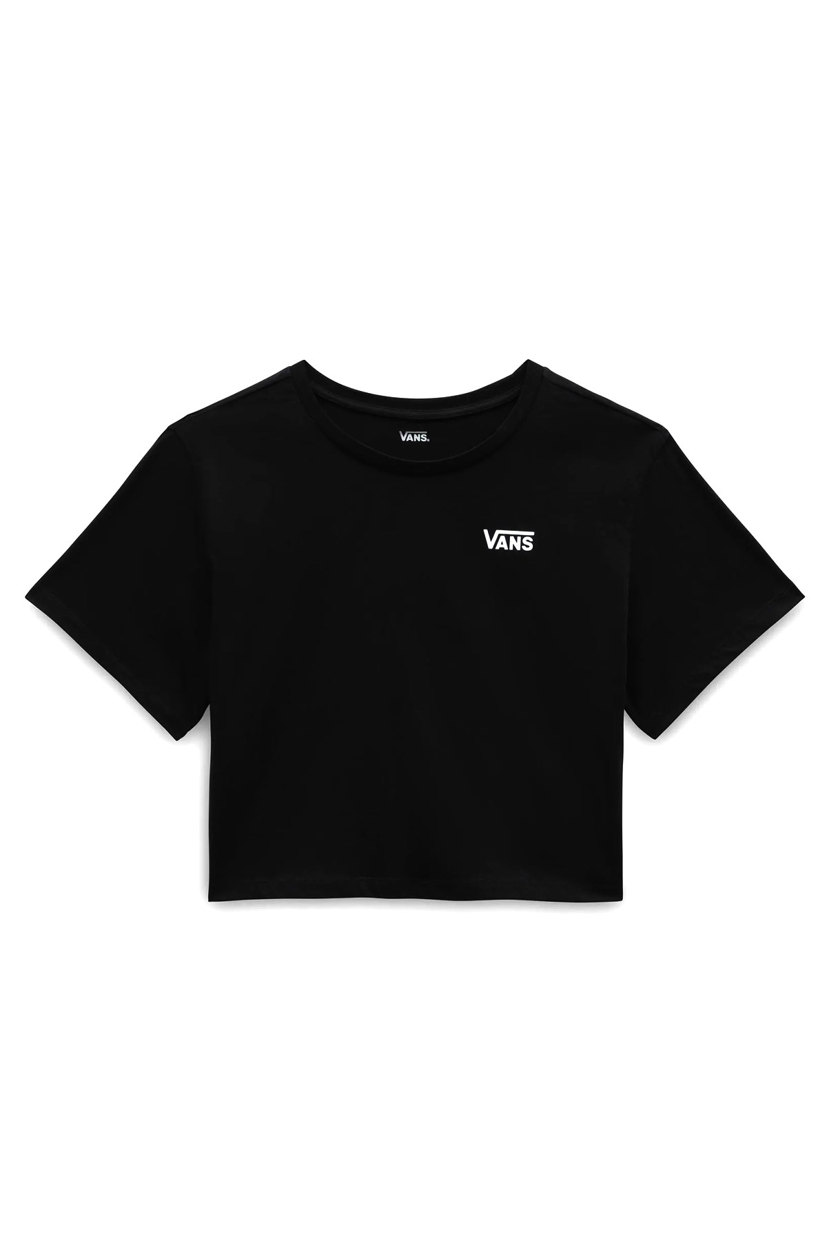 Vans Little Drop V Ss Crop Kadın Tişört VN000AVQBLK1 Siyah