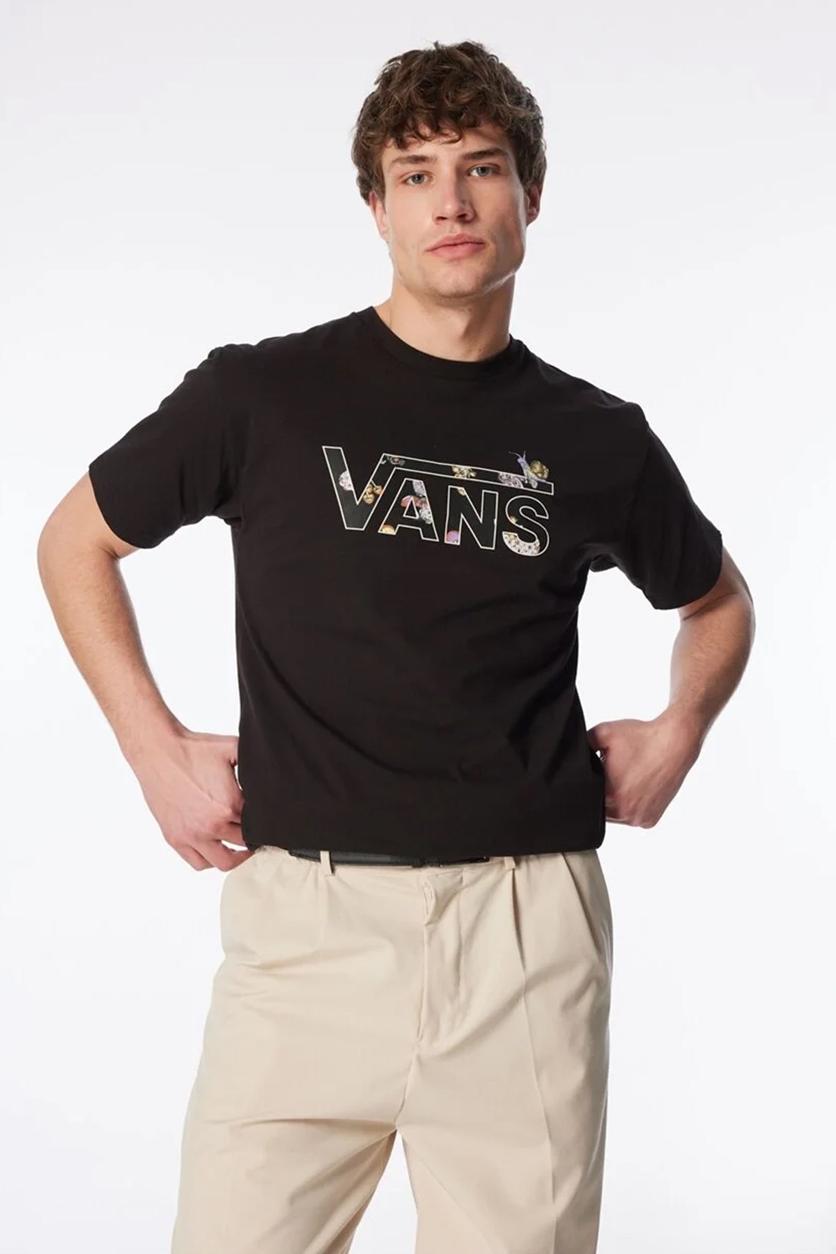 Vans Snail Trail Erkek Tişört VN000FJEBLK1 Siyah