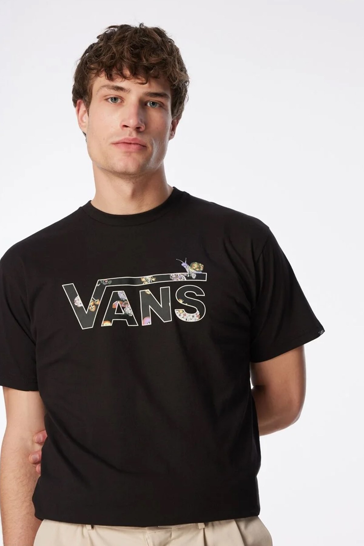 Vans Snail Trail Erkek Tişört VN000FJEBLK1 Siyah