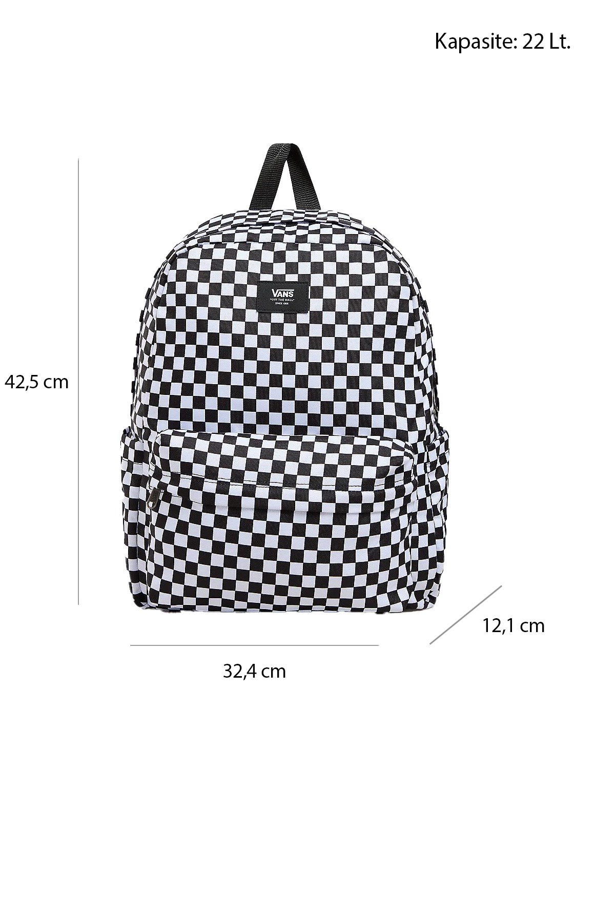 Vans Old Skool Check Backpack Unisex Sırt Çanta Vn000H4Xy281 Siyah