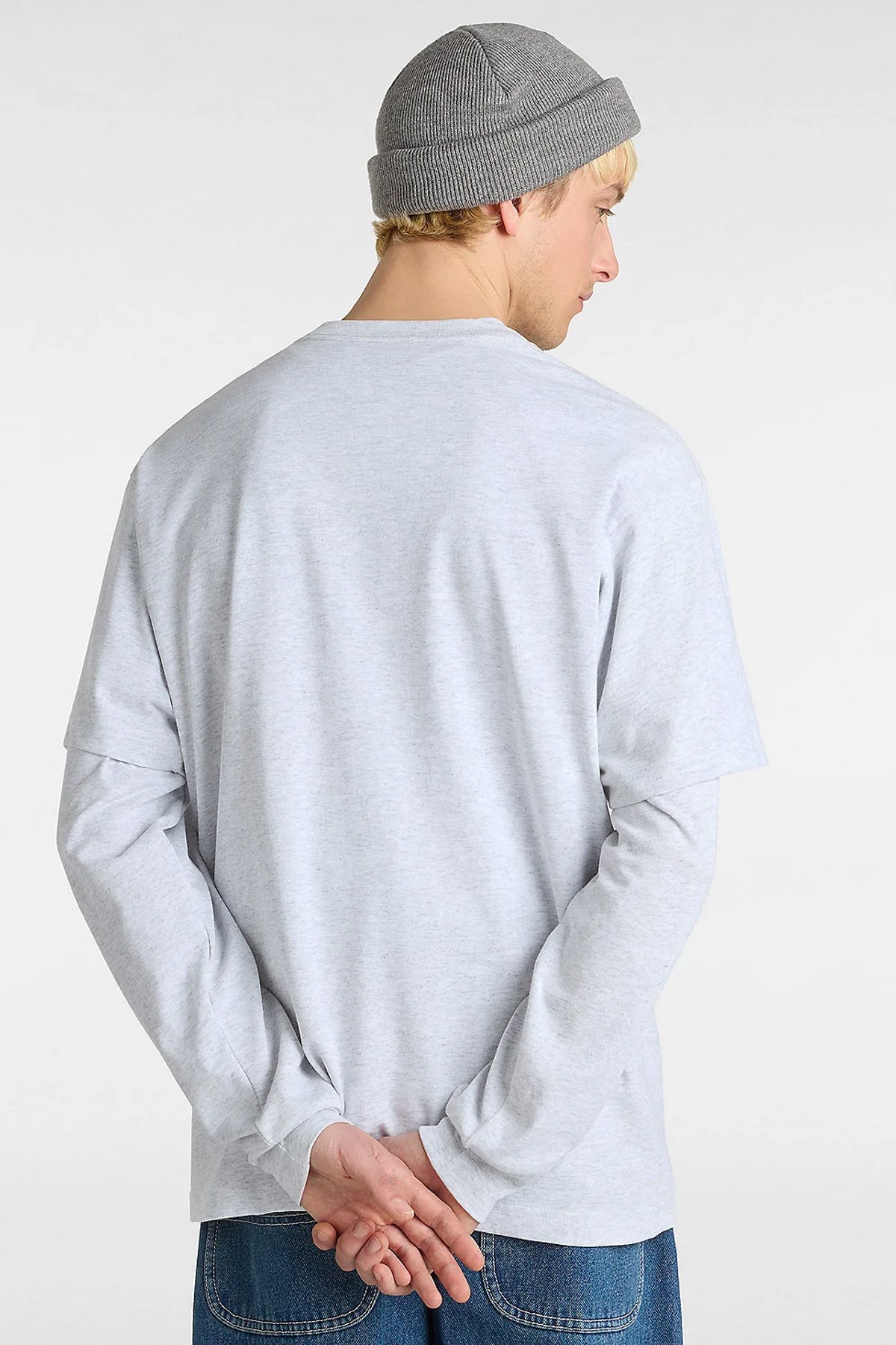 Vans Left Chest II Erkek Tişört Gri