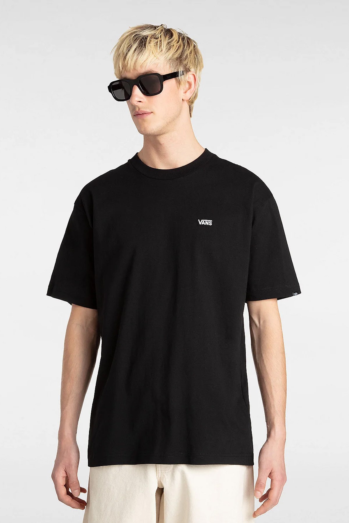Vans Left Chest II Erkek Tişört Siyah