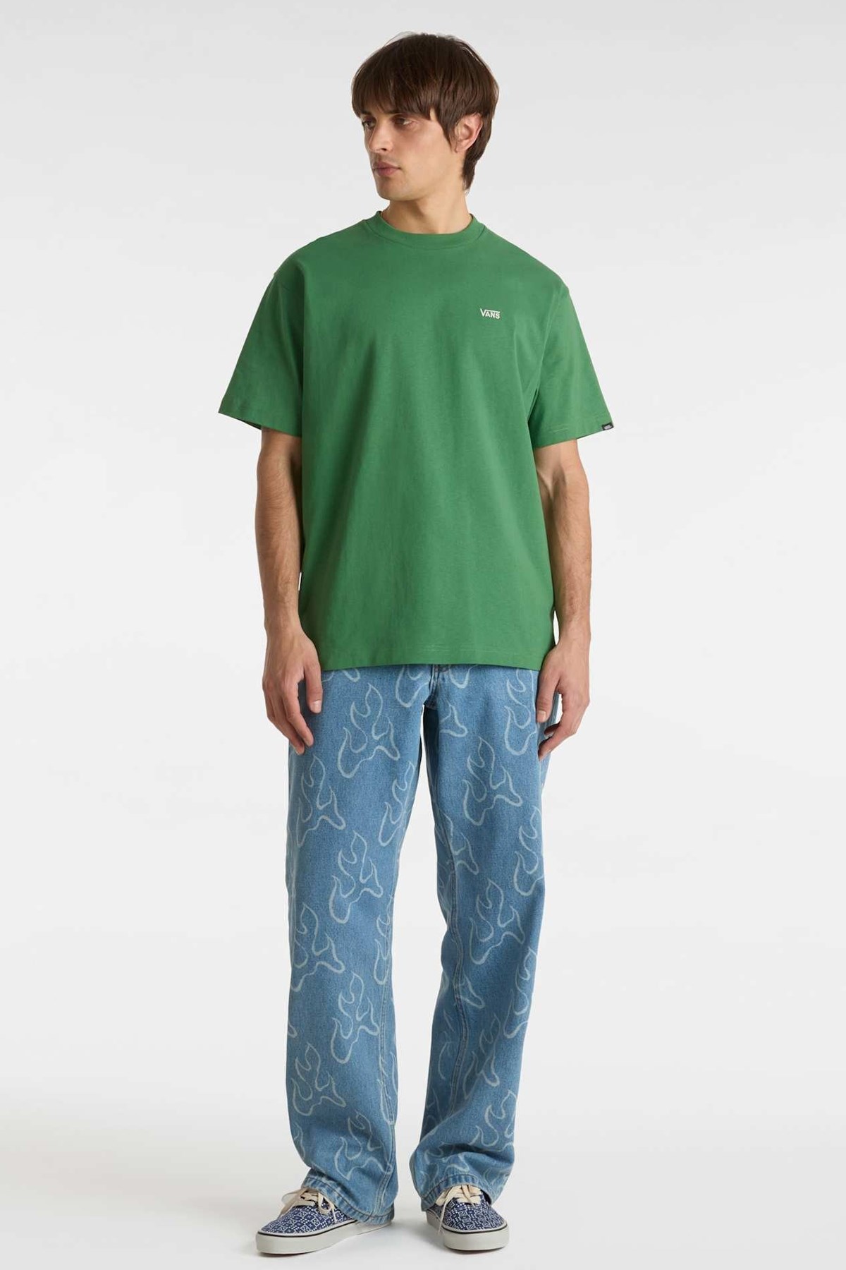 Vans Left Chest II Erkek Tişört Yeşil